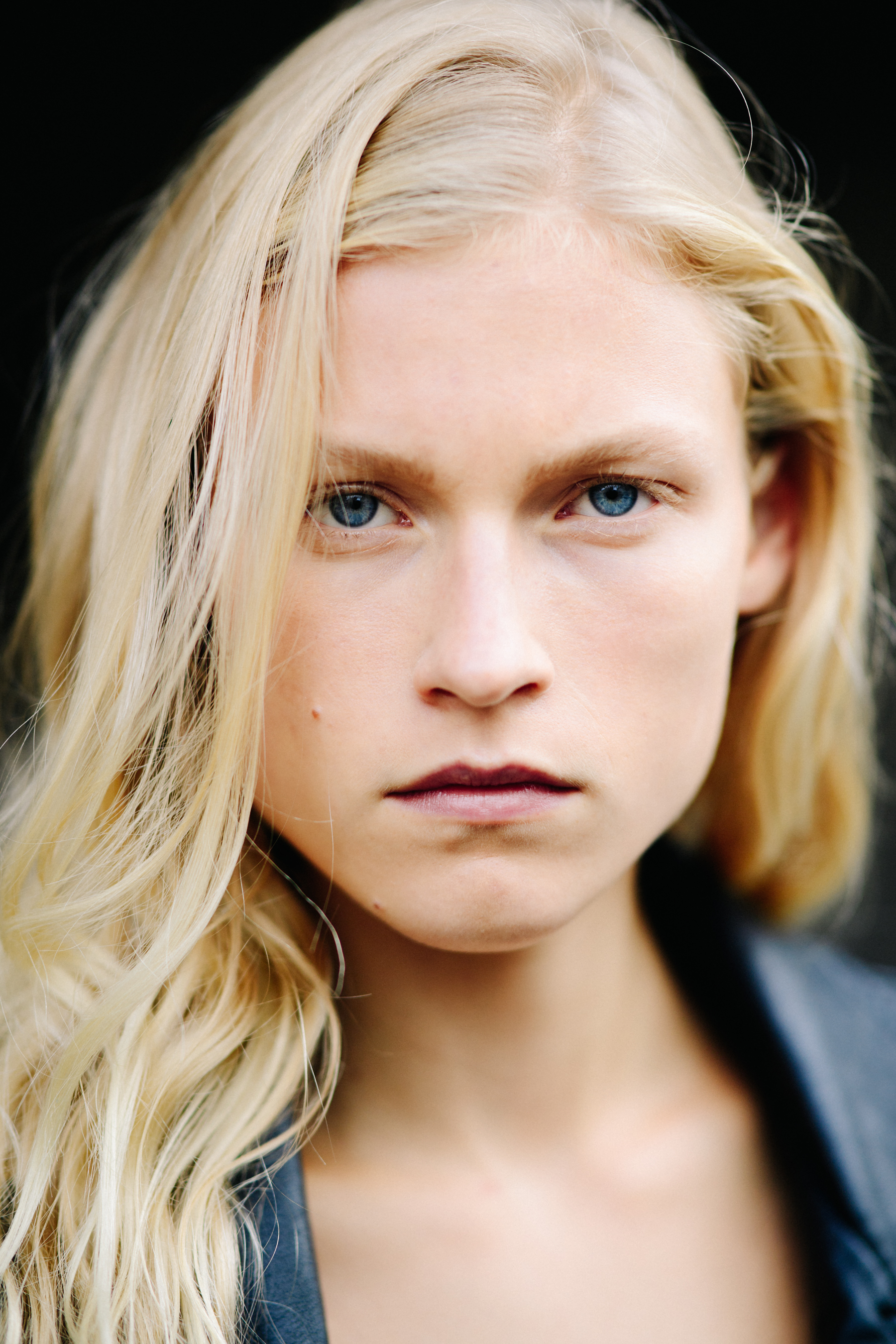 Portrait of a model after a show