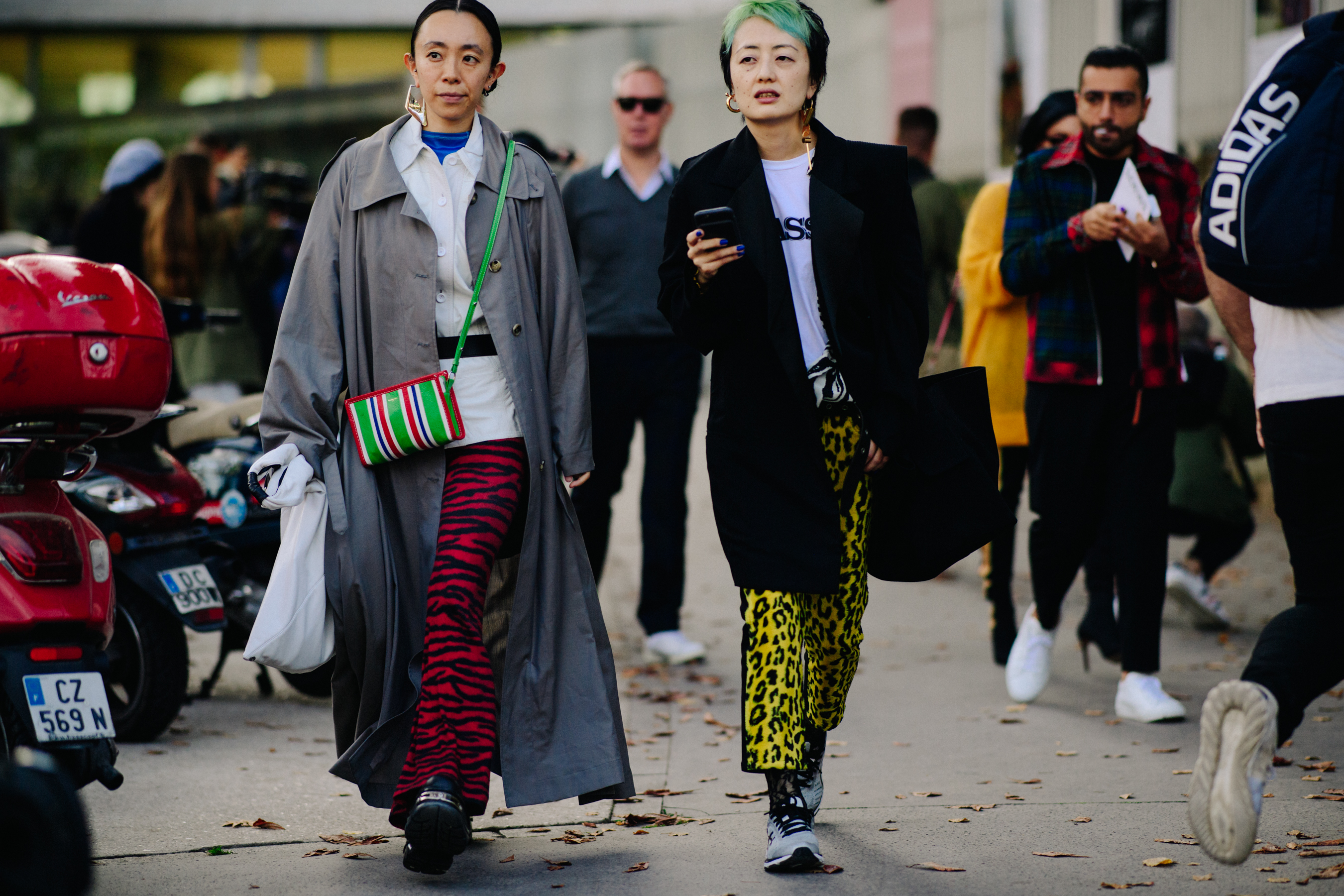Two women wearing Balenciaga