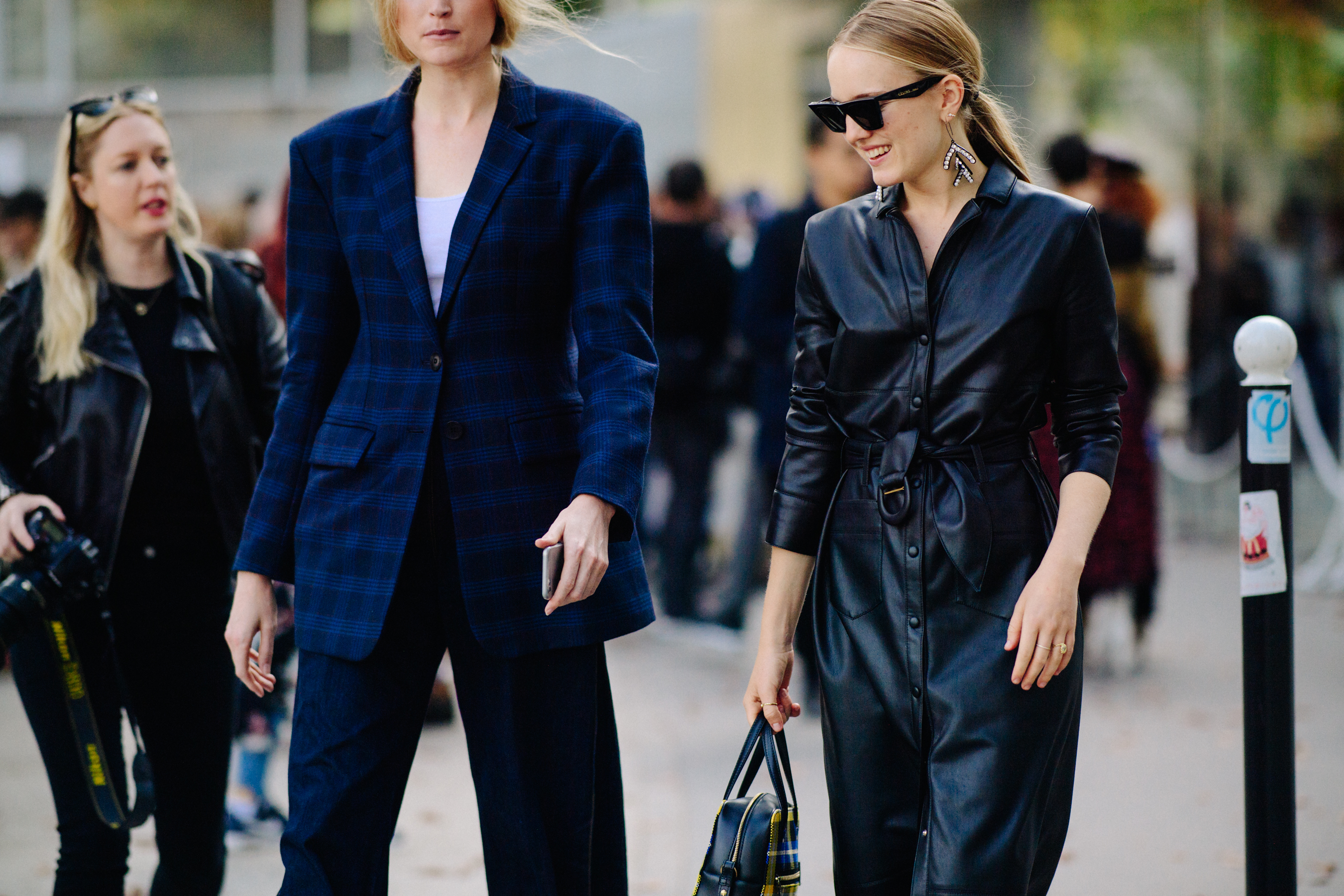 Two women wearing suirts
