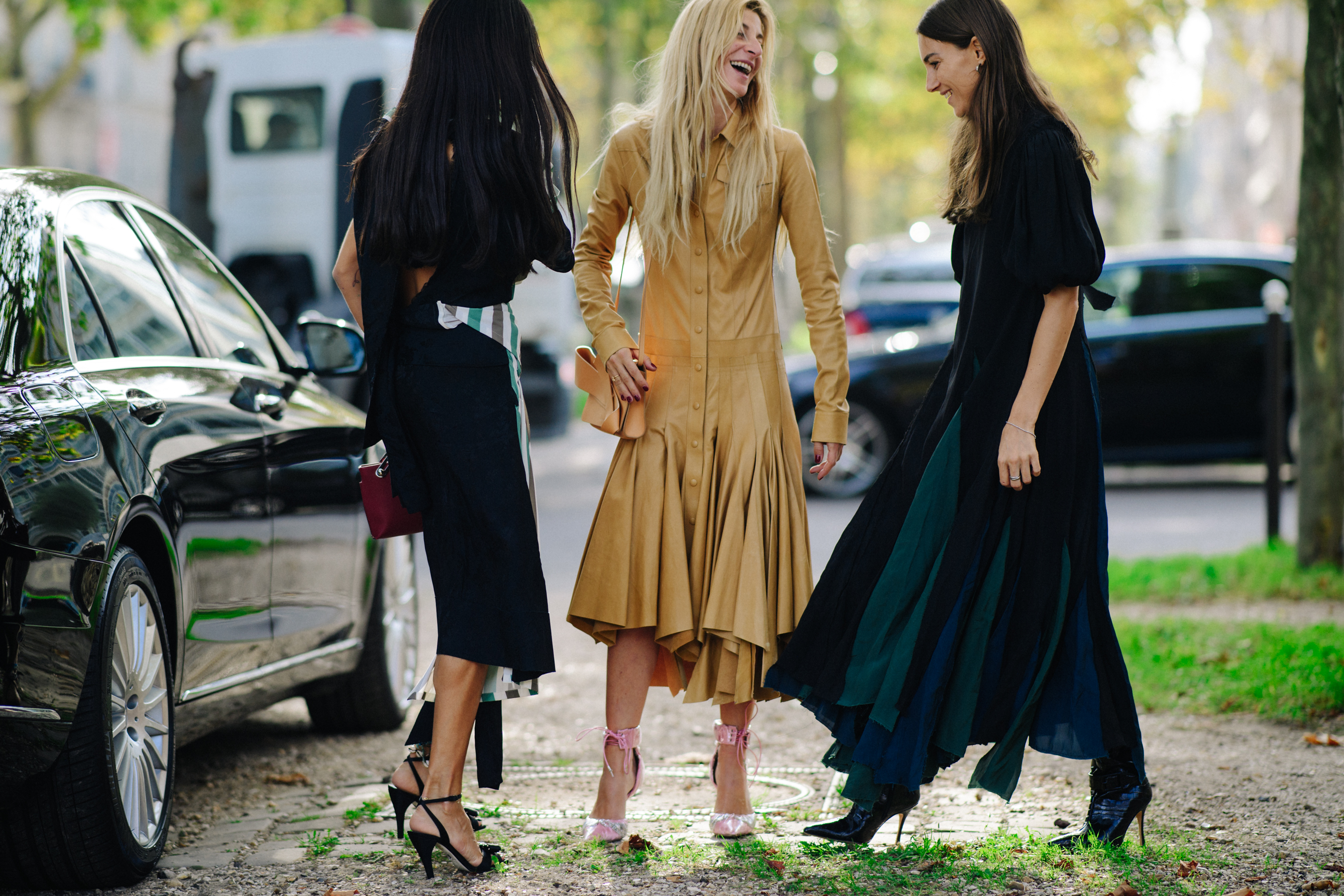 Group of Italian bloggers after a show