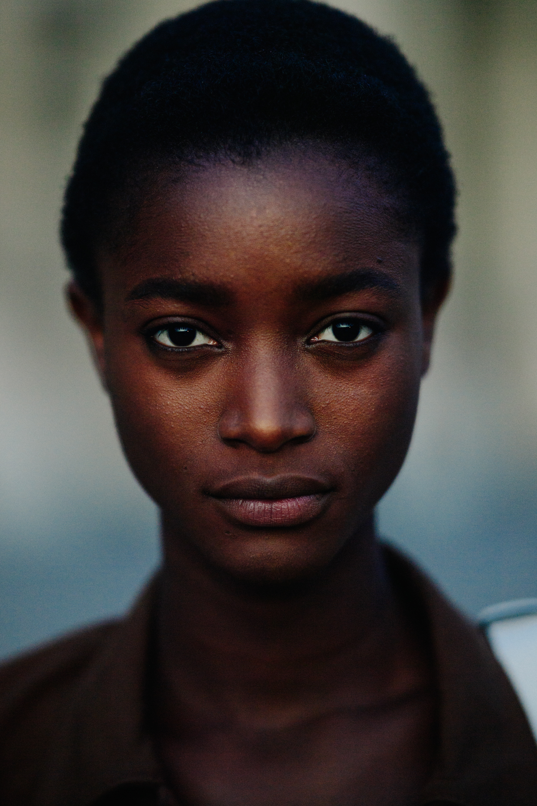 Portrait of a model after a show