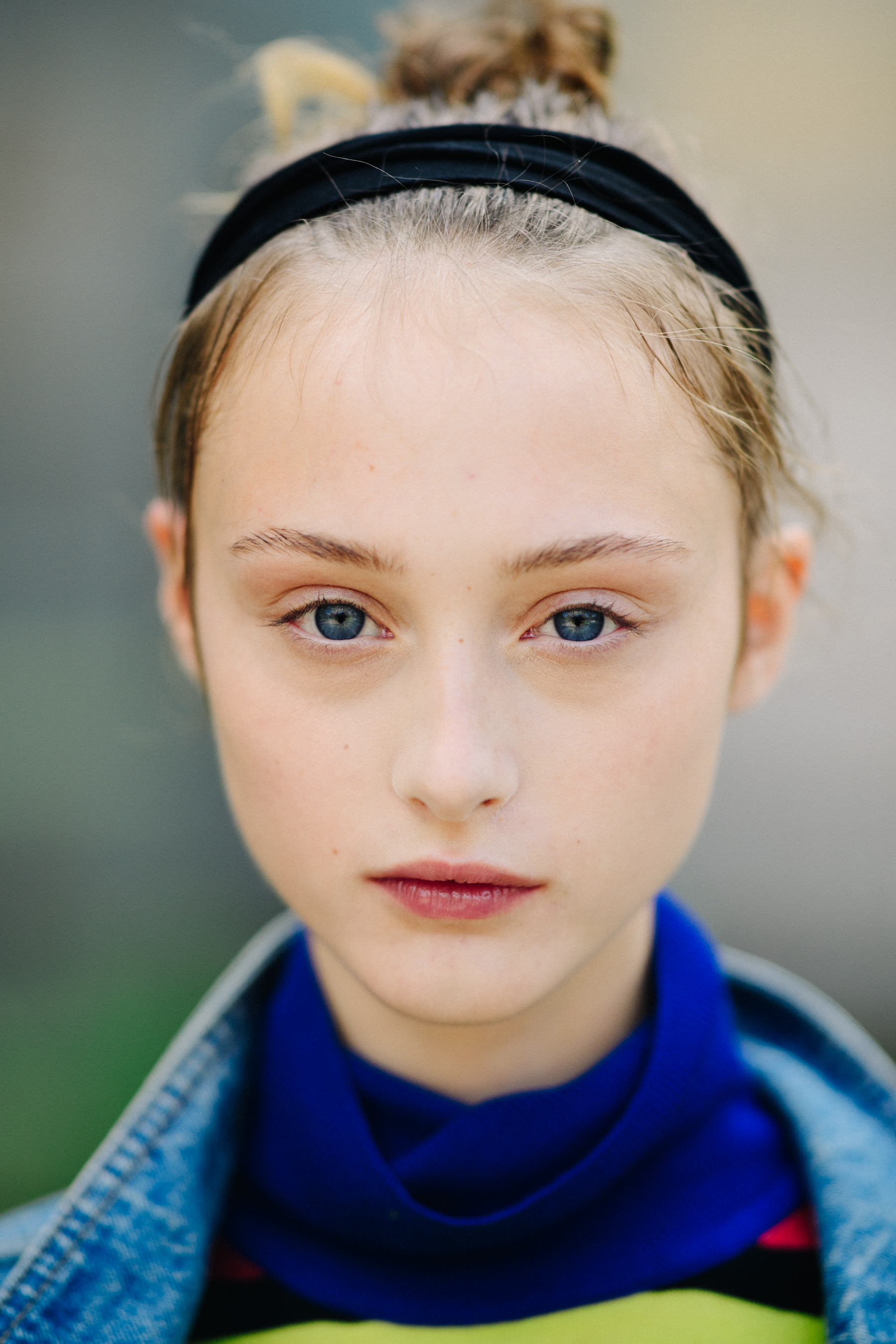Portrait of a model after a show
