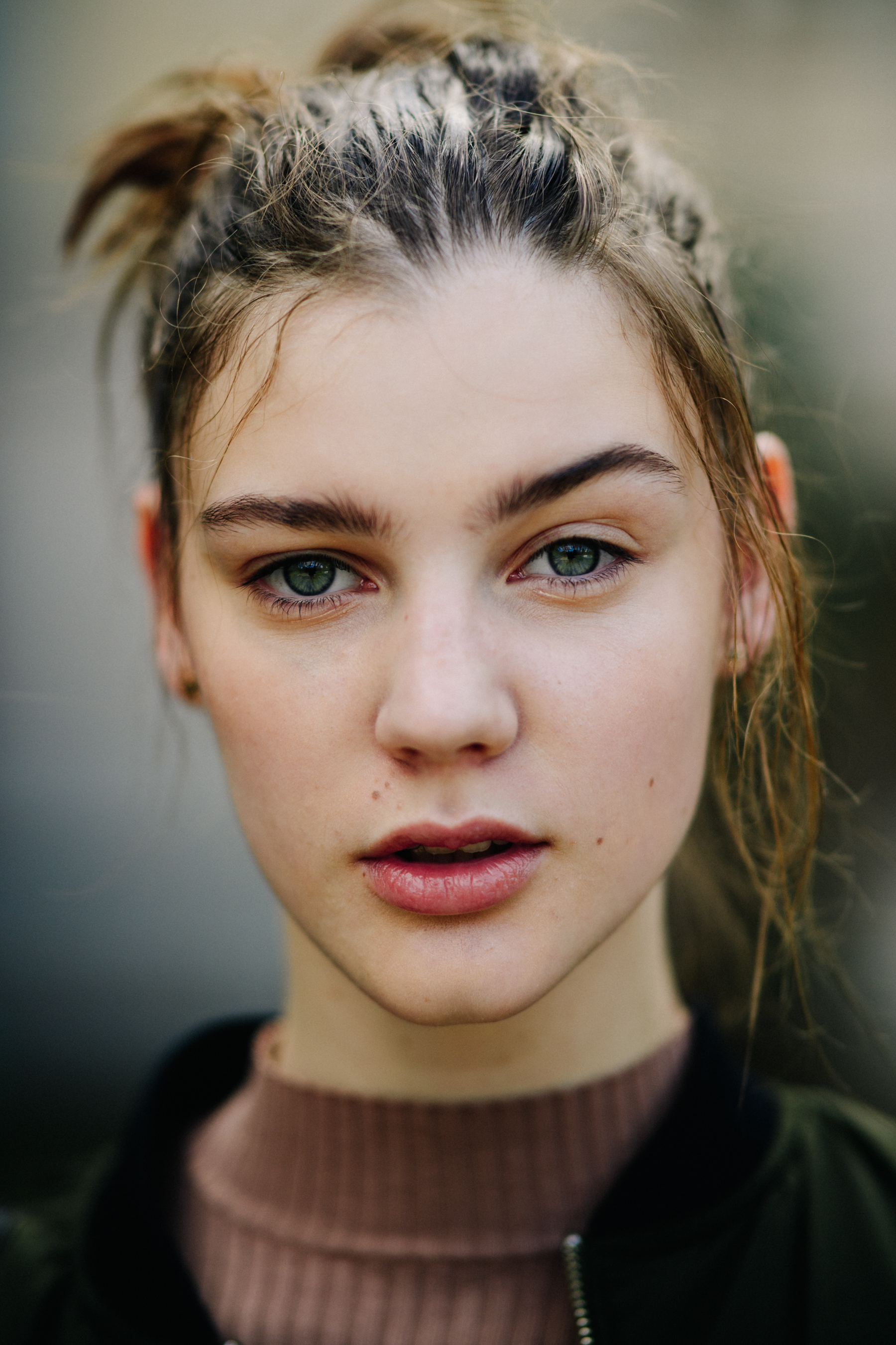 Portrait of a model after a show