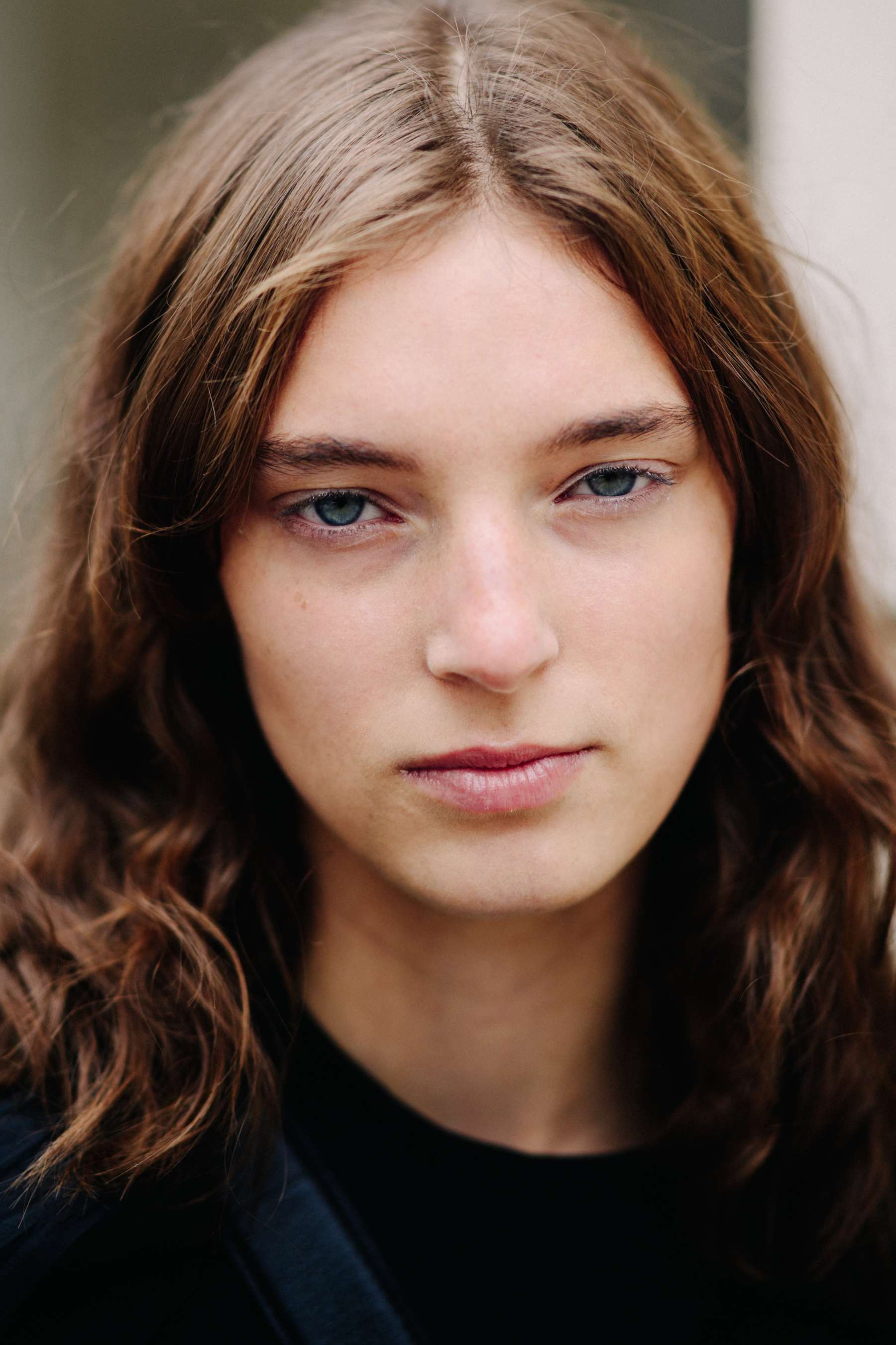 Portrait of a model after a show