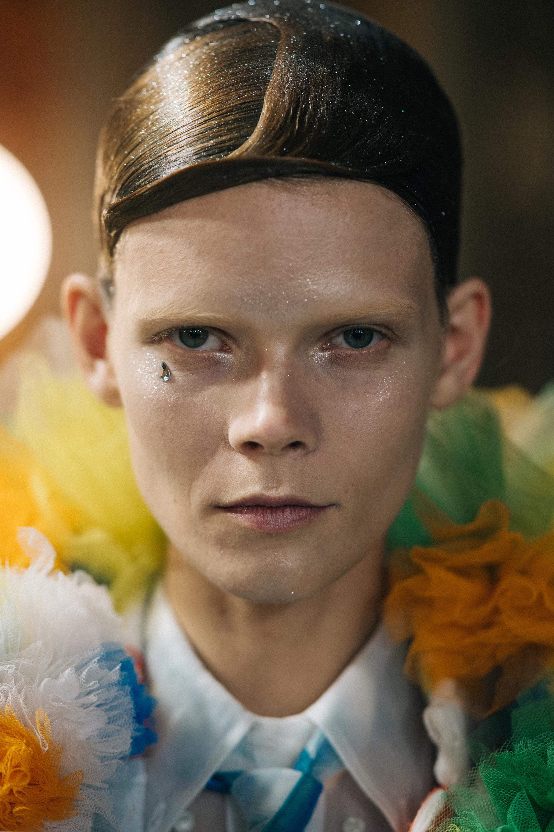 Portrait of a model with conceptual make up