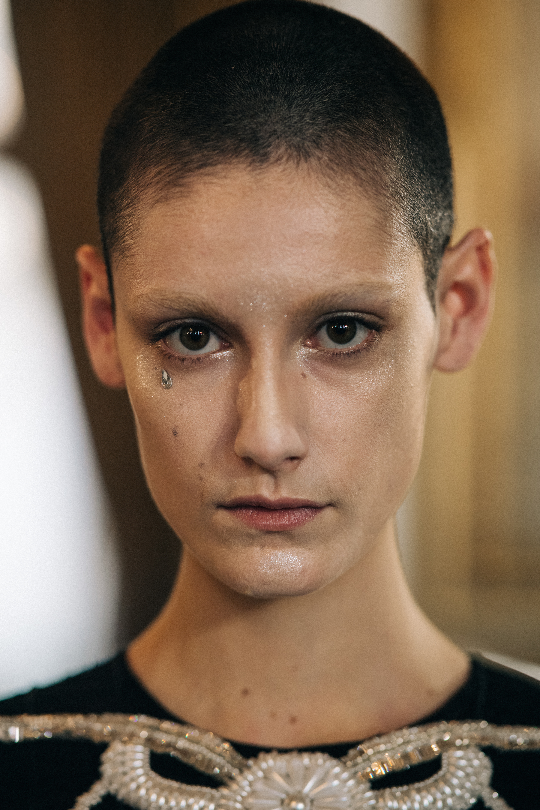 Portrait of a model with conceptual make up