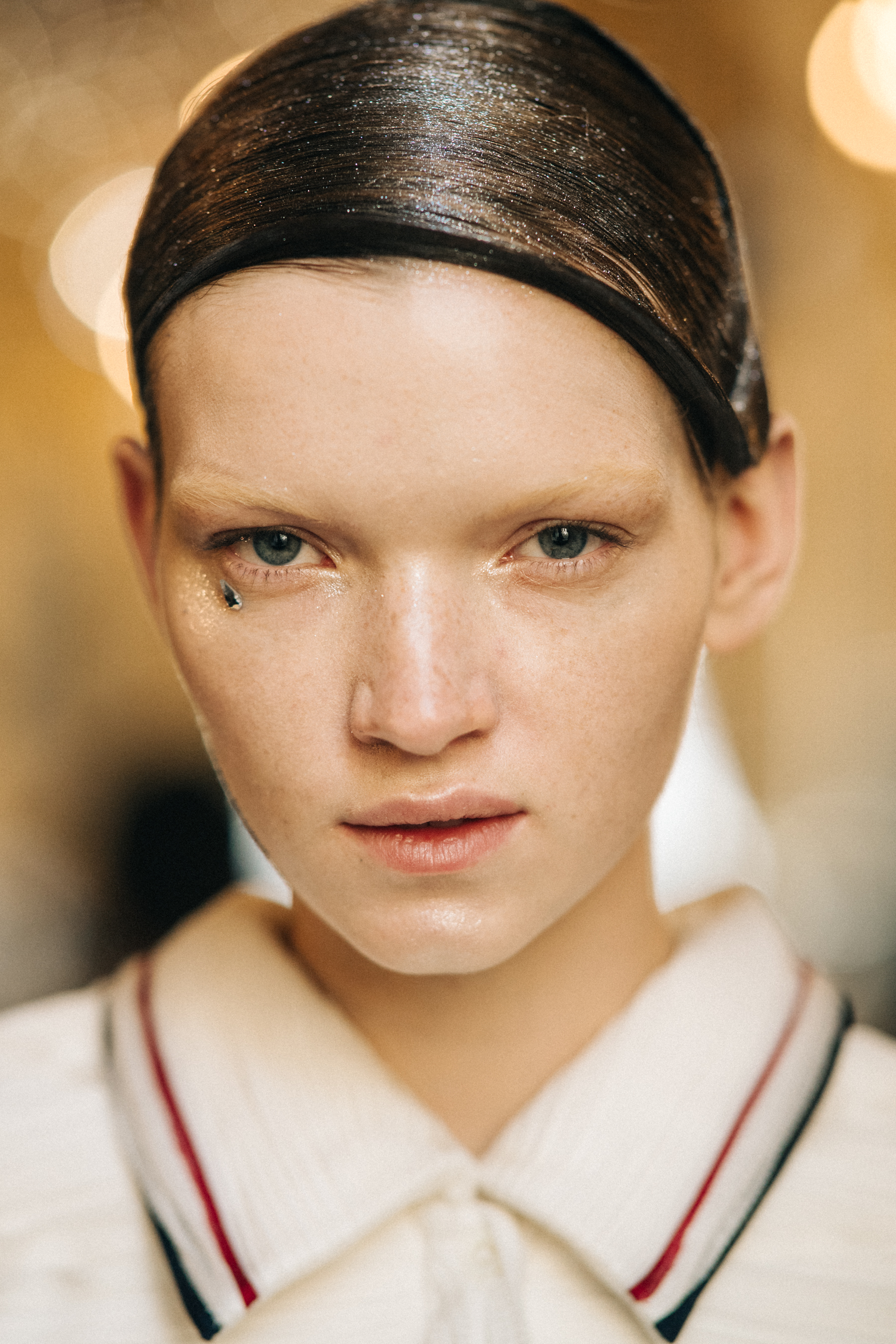 Portrait of a model with conceptual make up