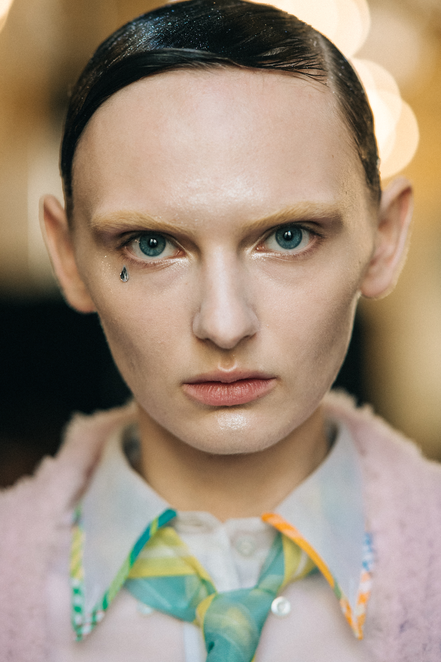 Portrait of a model with conceptual make up