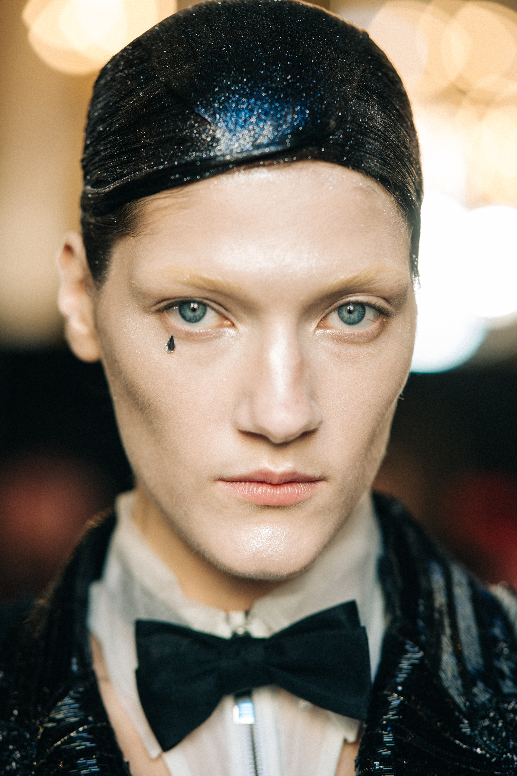 Portrait of a model with conceptual make up