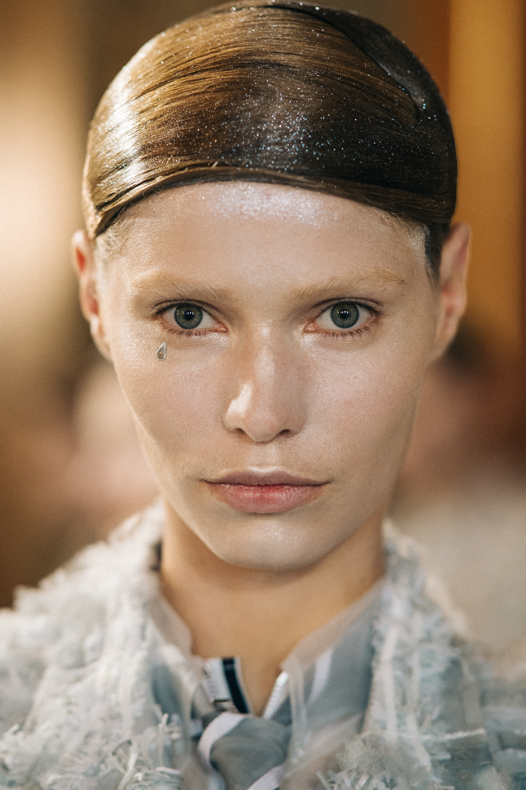 Portrait of a model with conceptual make up