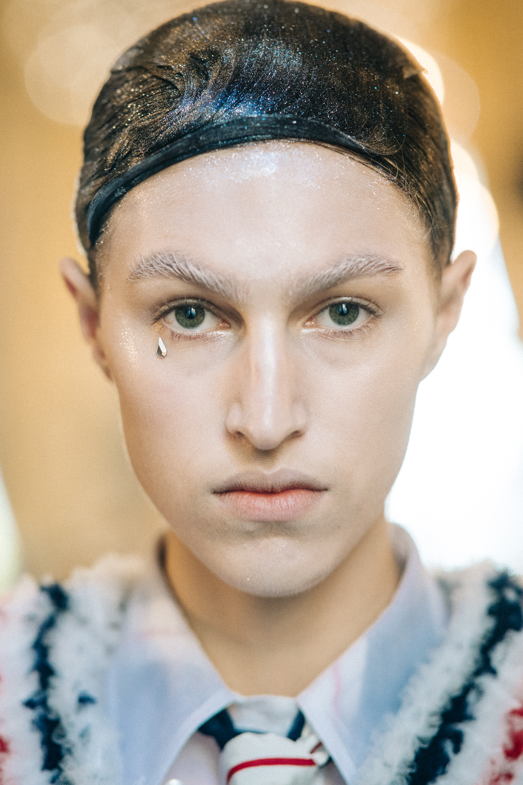 Portrait of a model with conceptual make up