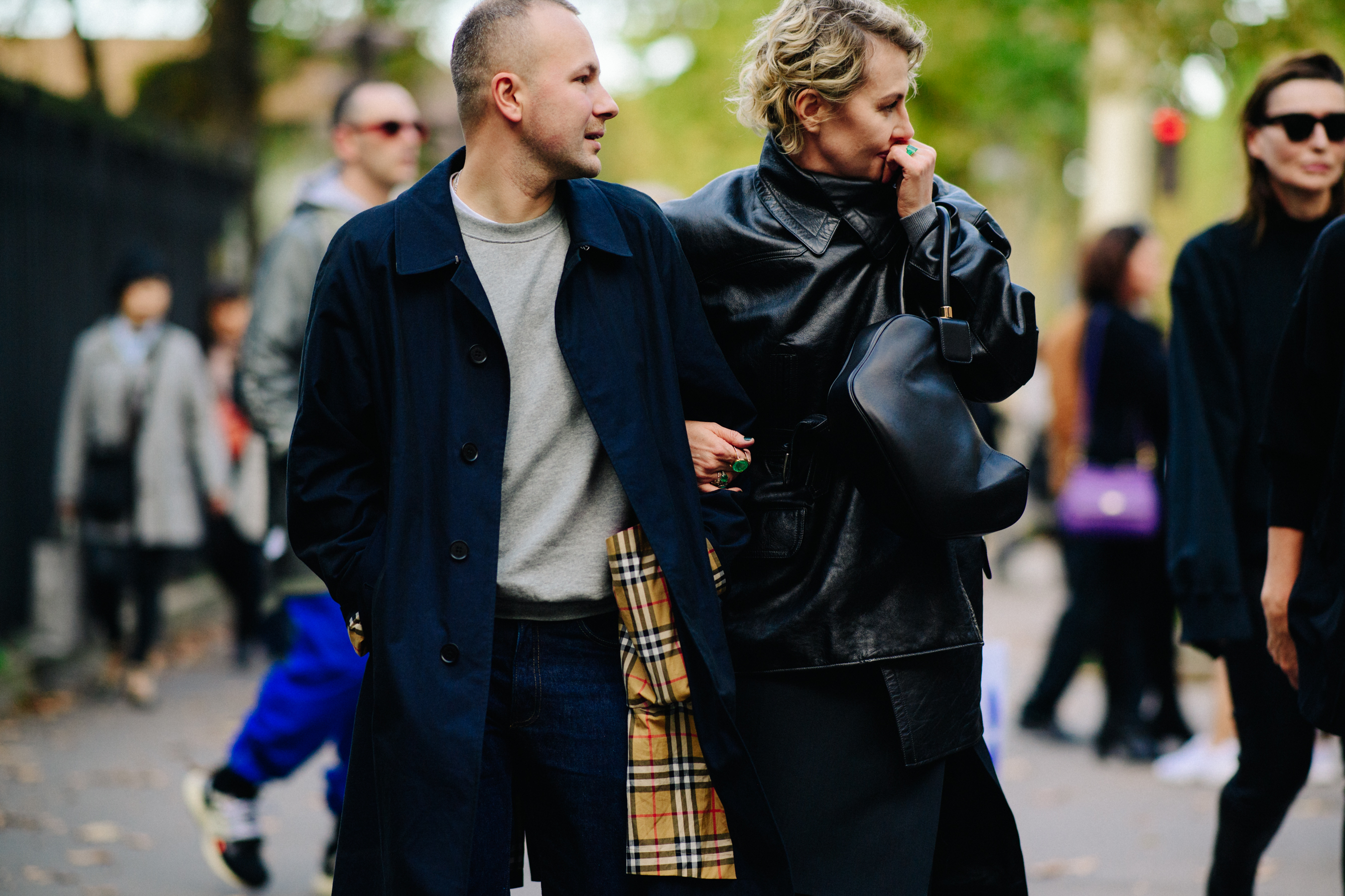 Russian designer and director after a show