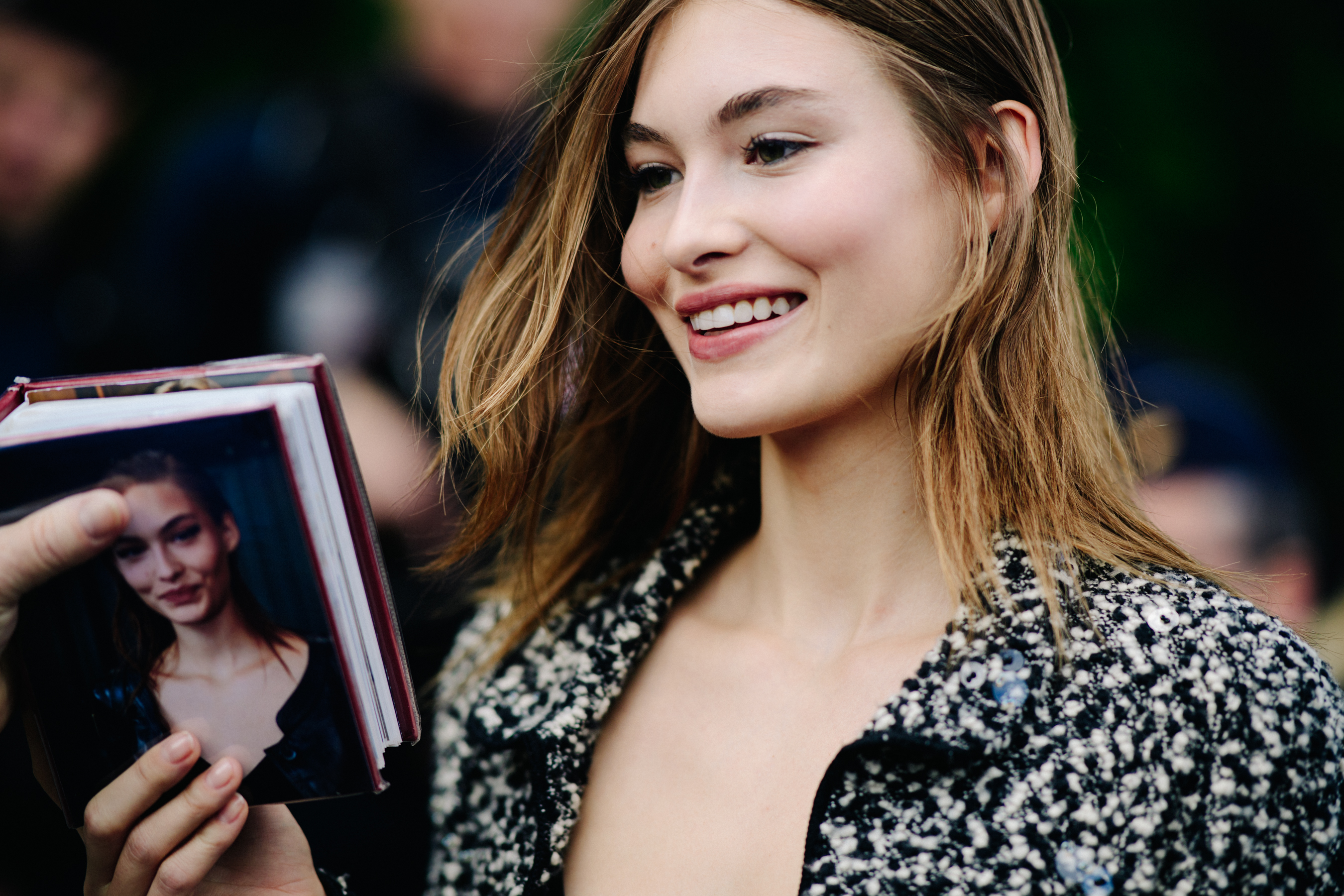 Model after Chanel show