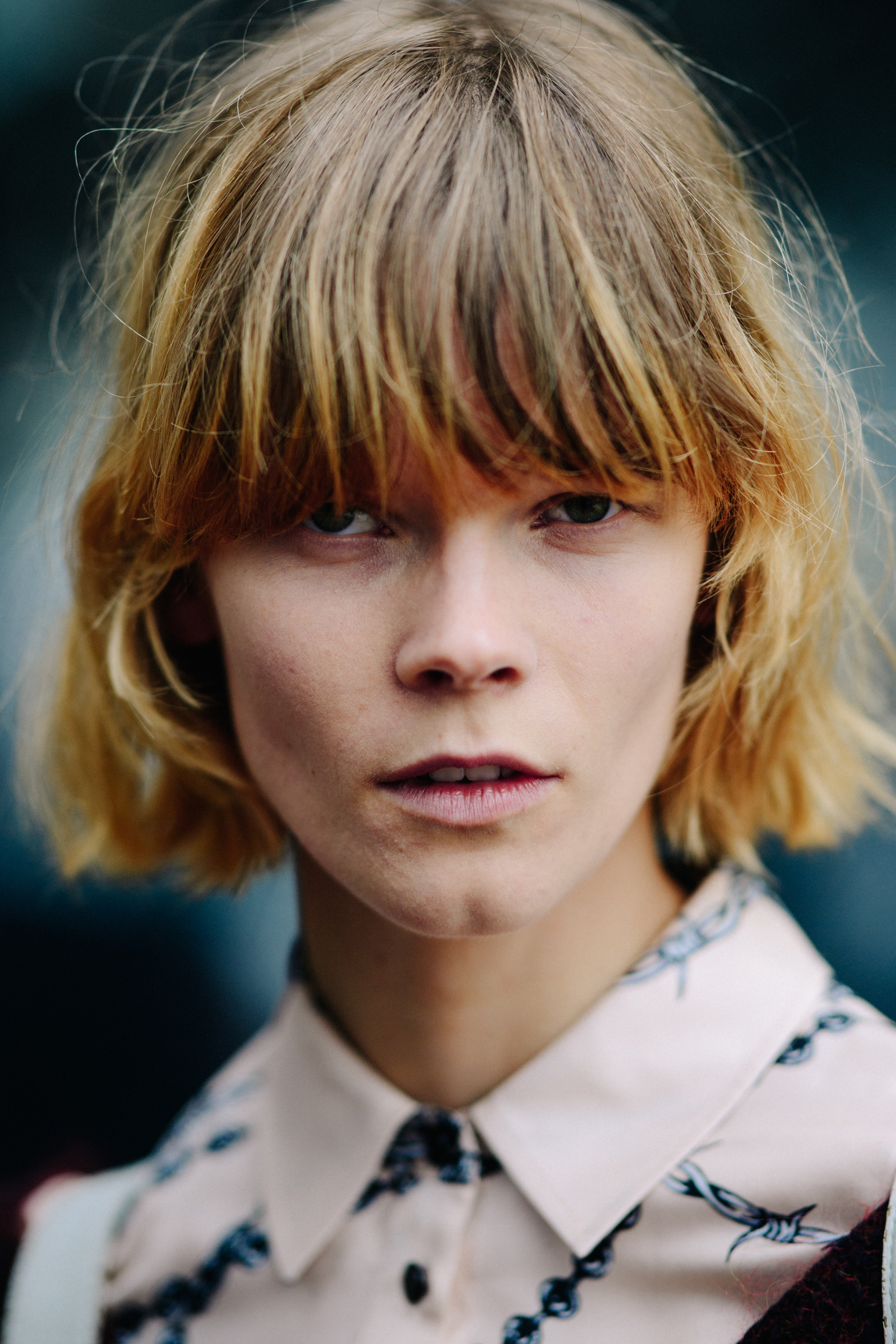 Portrait of a model after a show