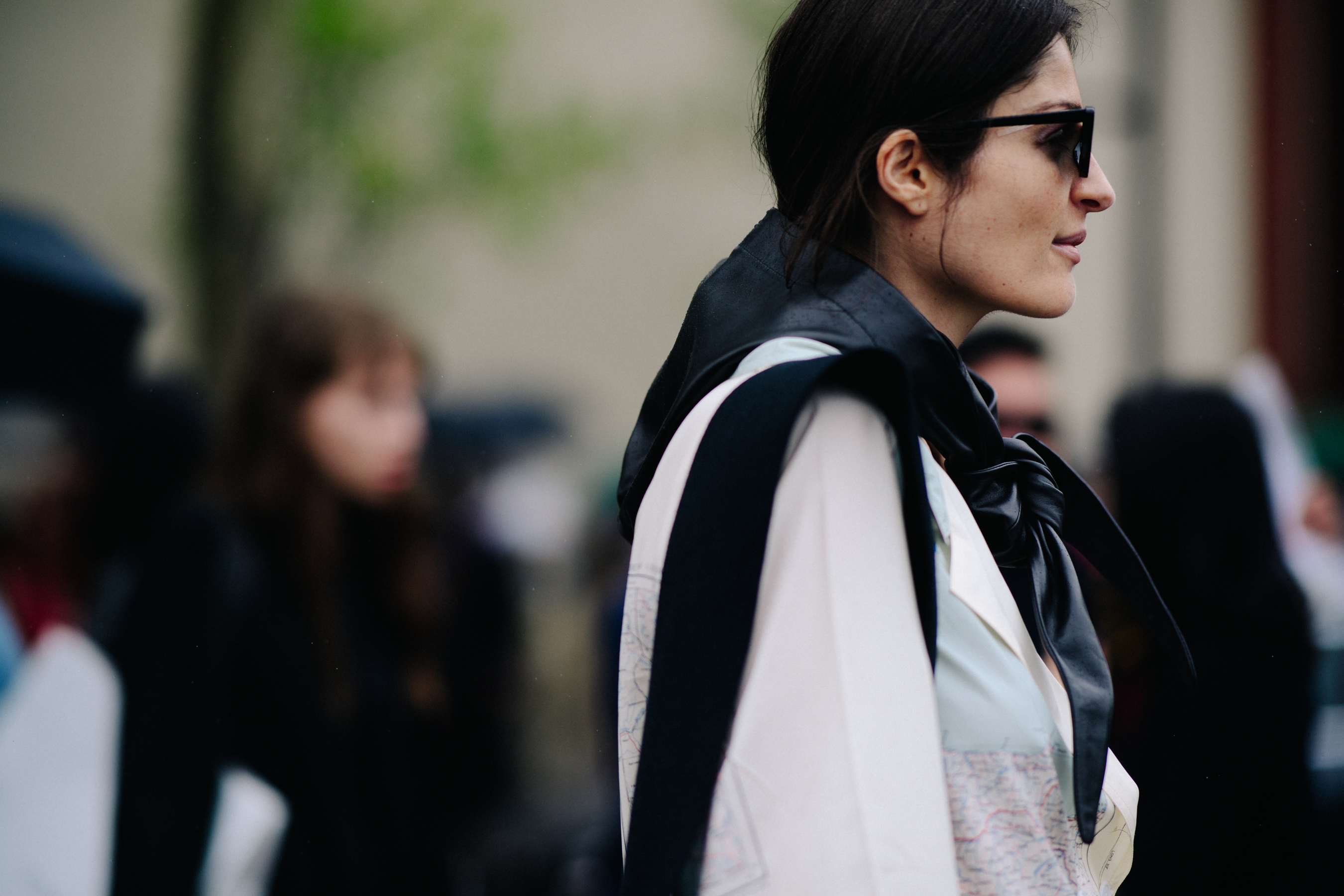 Russian woman wearing Celine total look