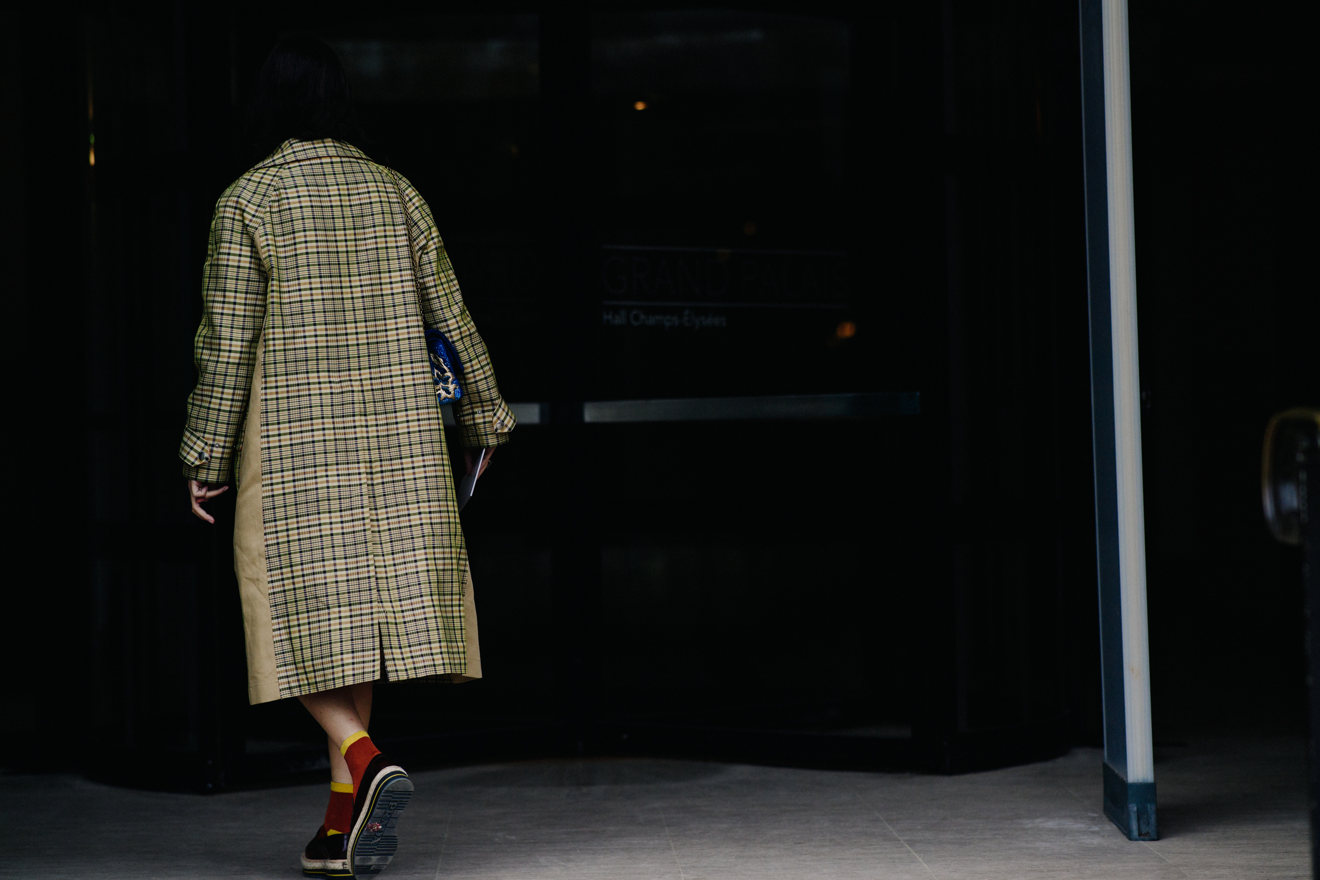 Woman wearing coat