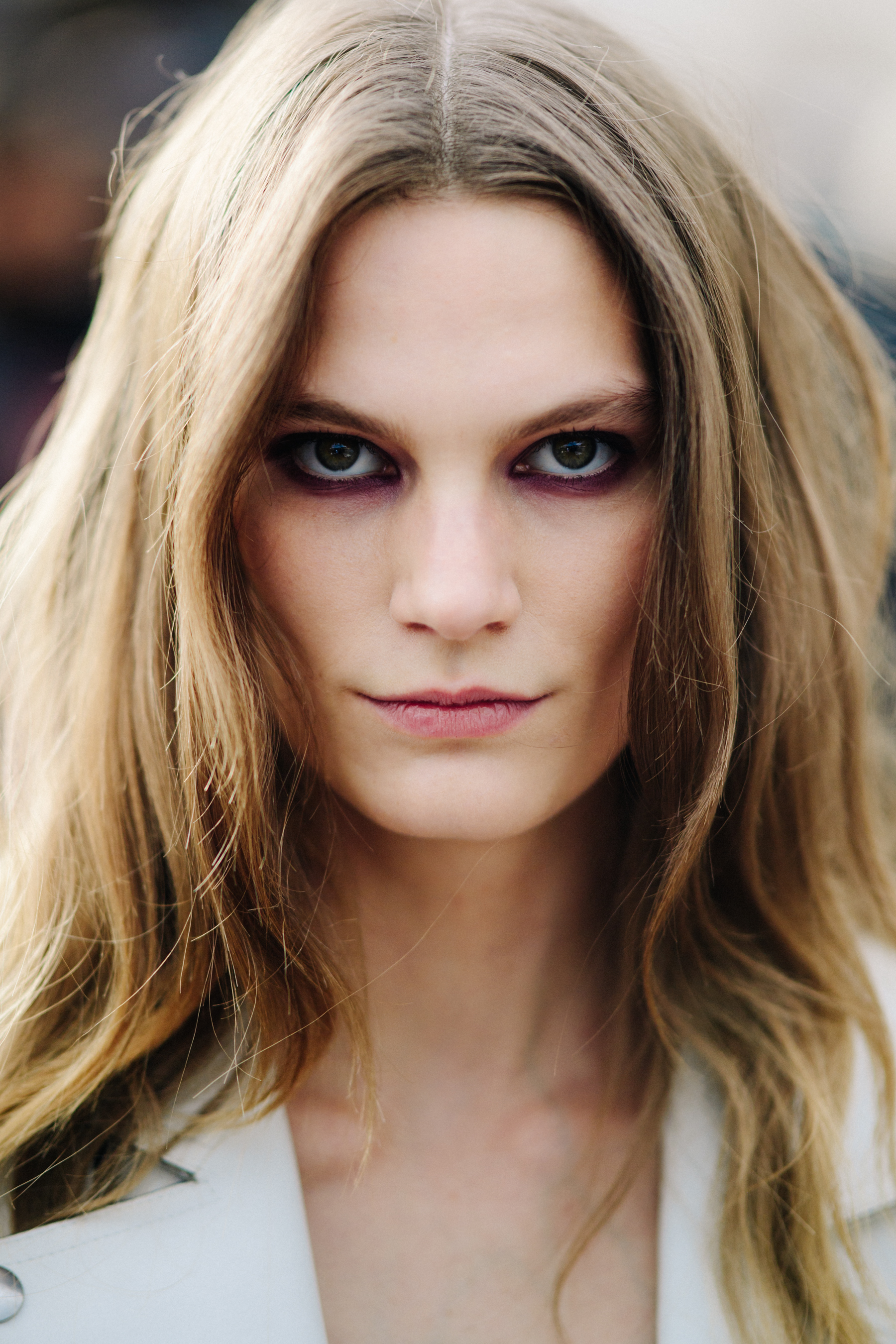 Portrait of a model after a show