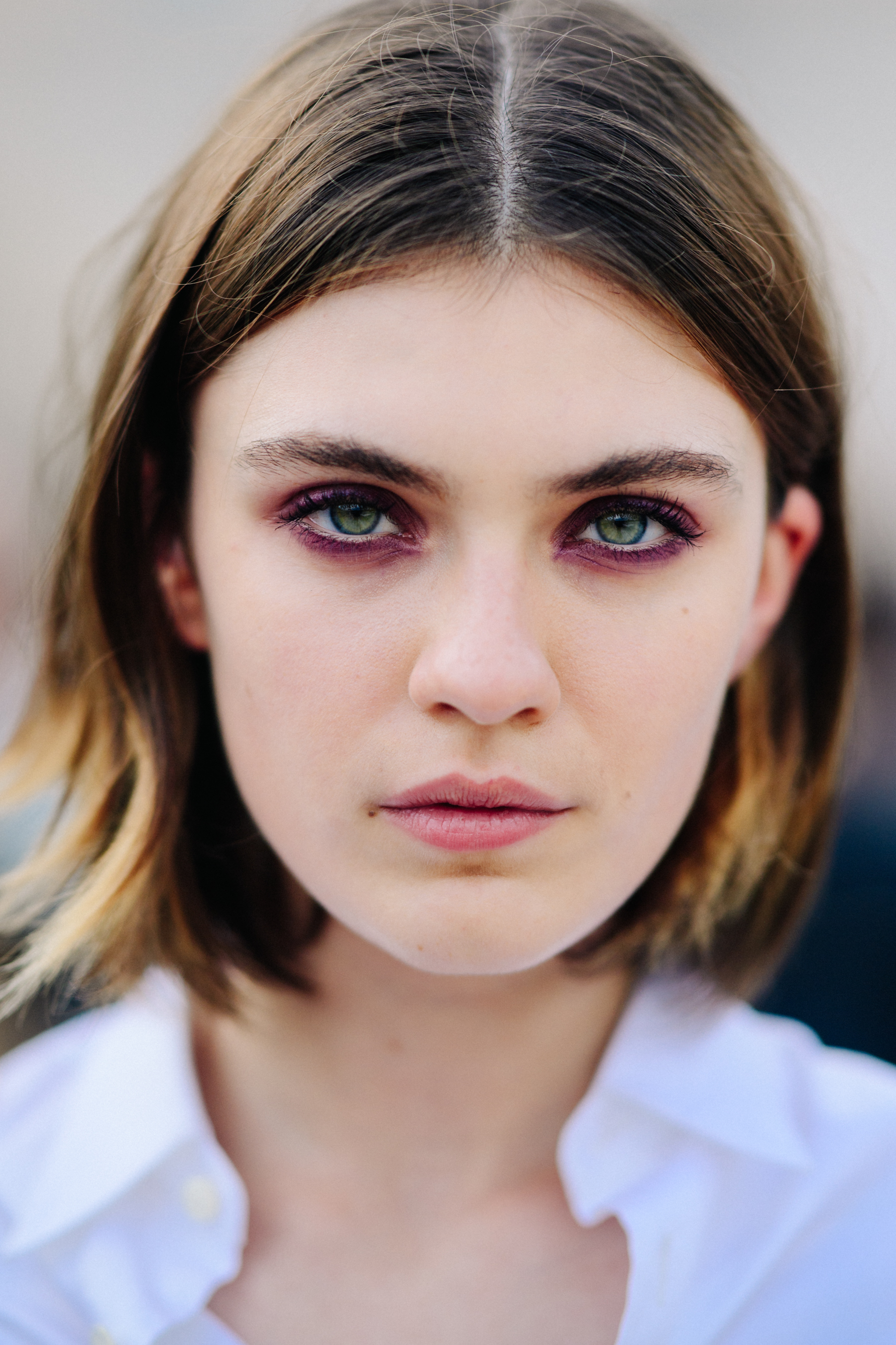 Portrait of a model after a show
