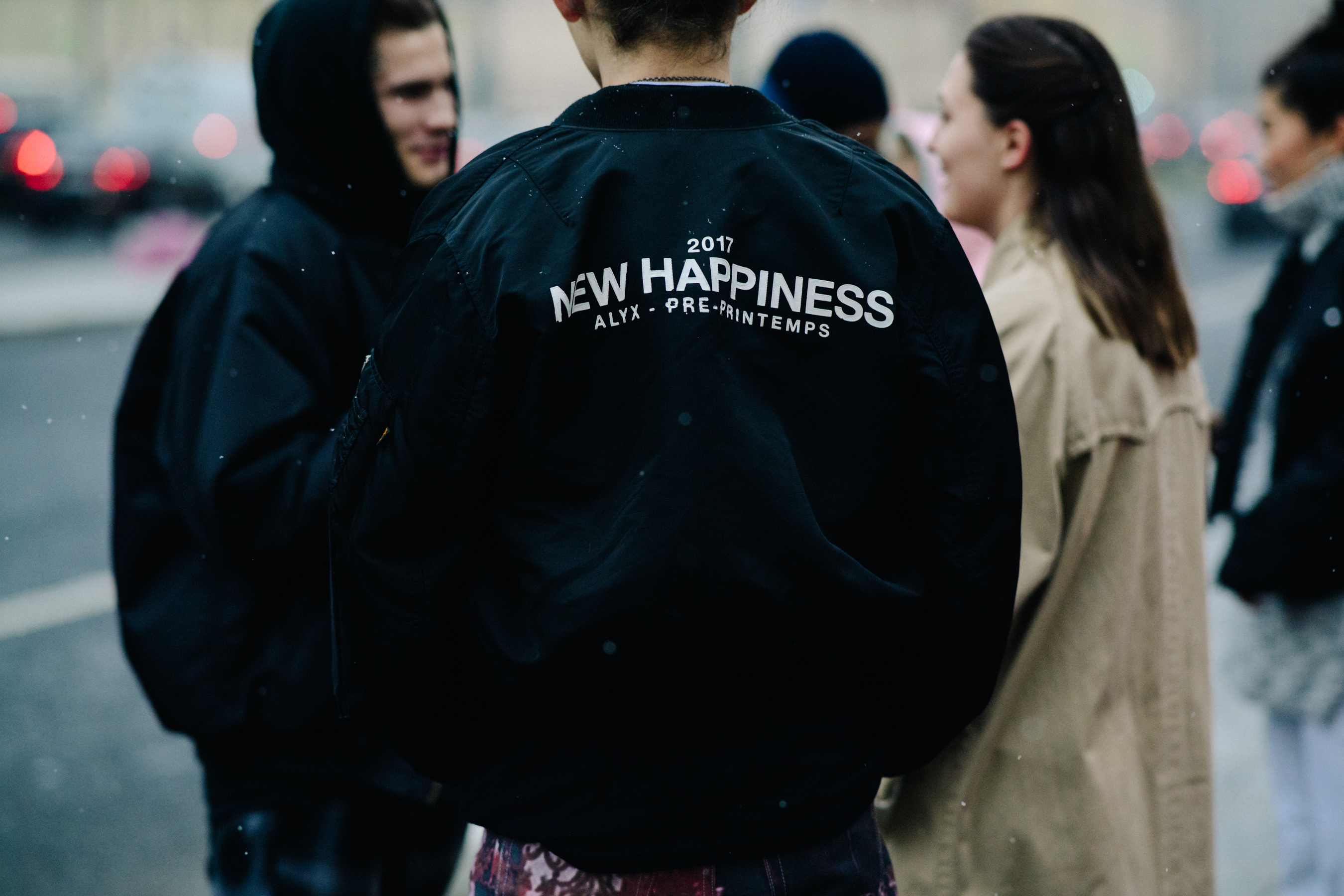 Man with black Alyx bomber jacket