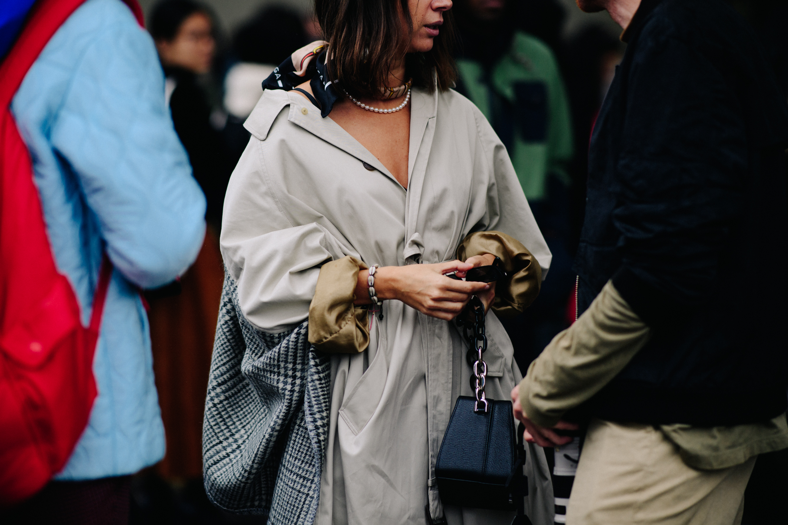 Russian buyer wearing beige Celine look