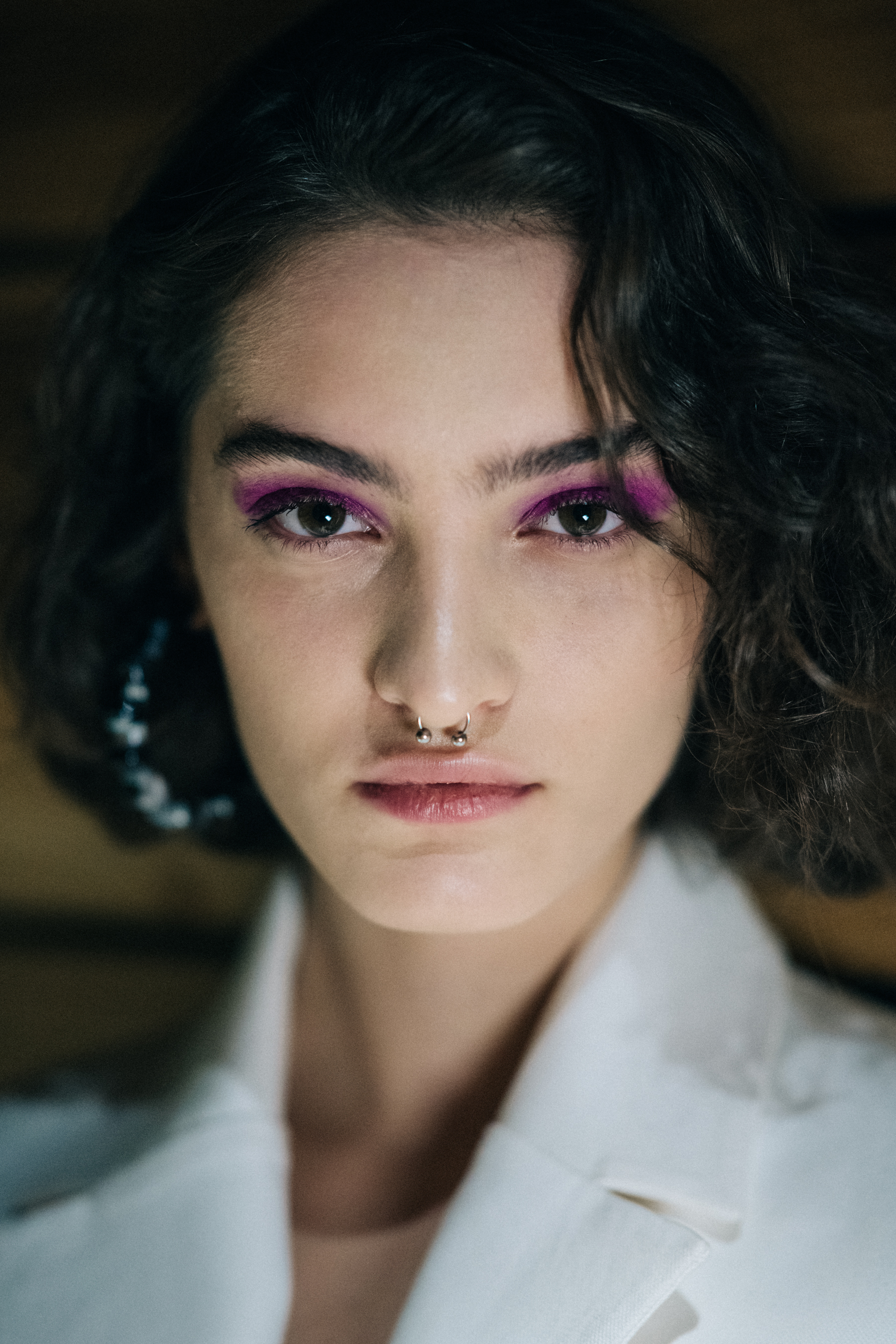 Portrait of Georgian model with makeup