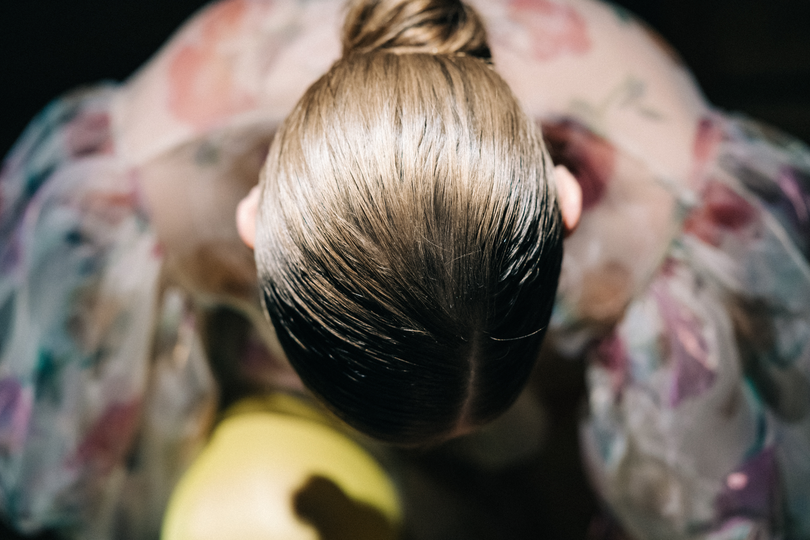Model bending over