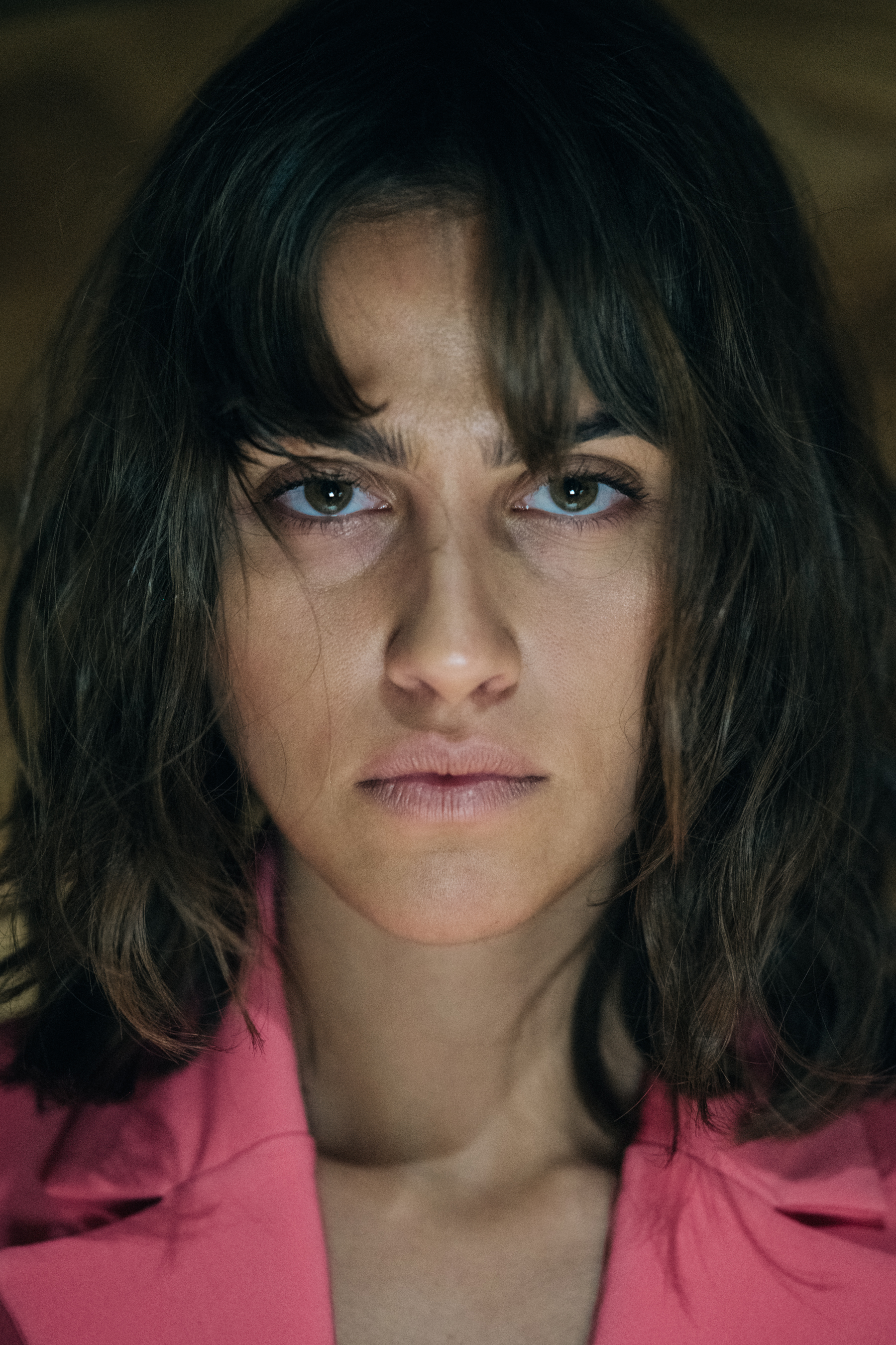 Portrait of Georgian model with green eyes
