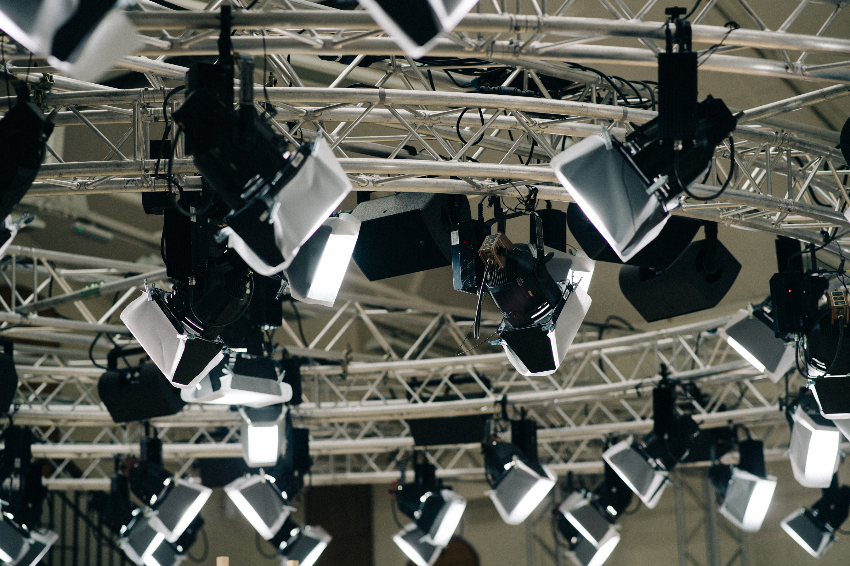 Lights at the fashion show set