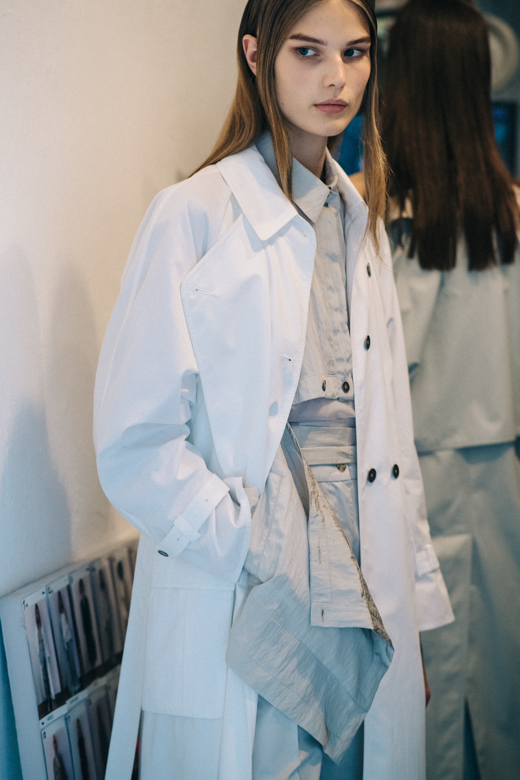 Models lined up before a show