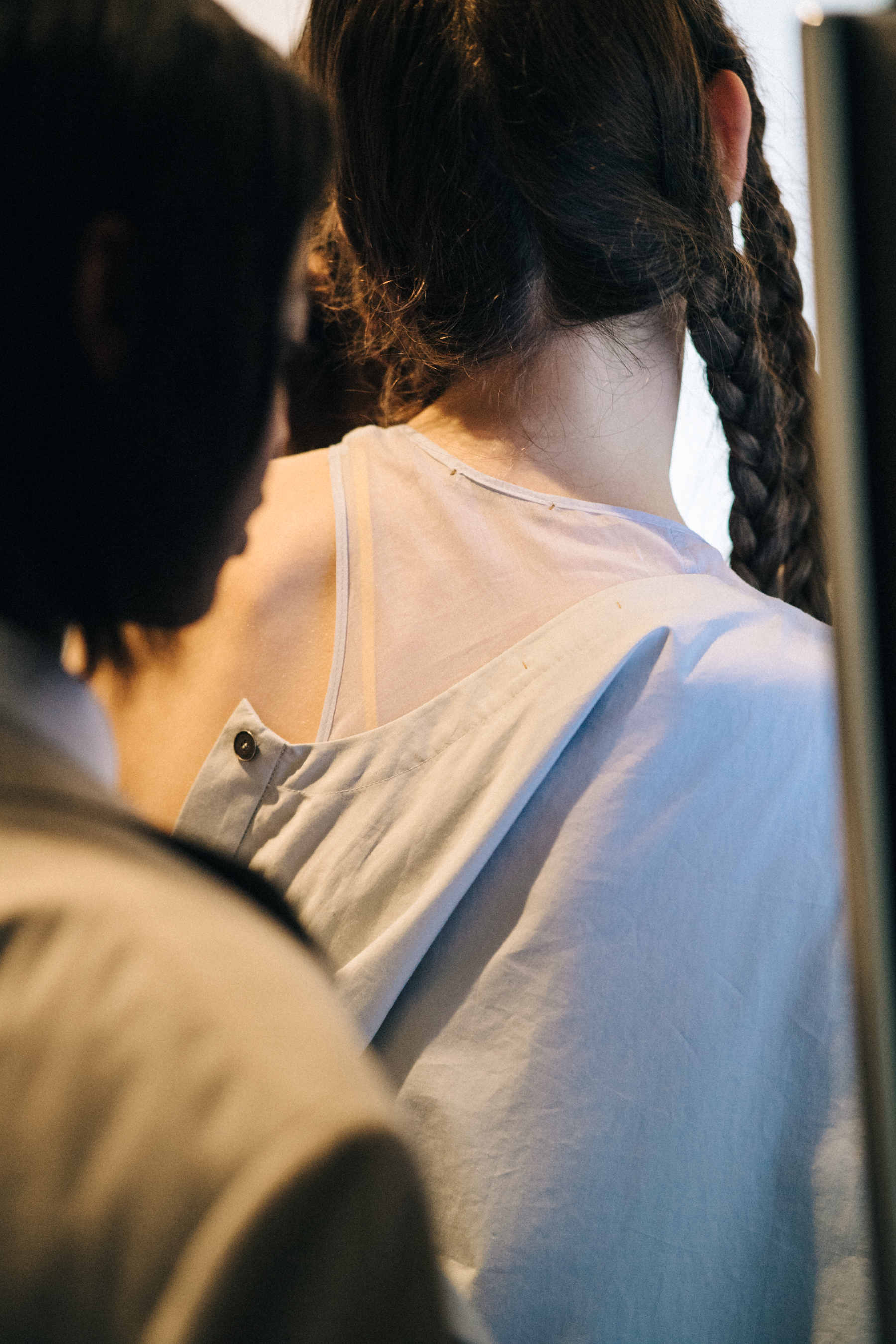 Models lined up before a show