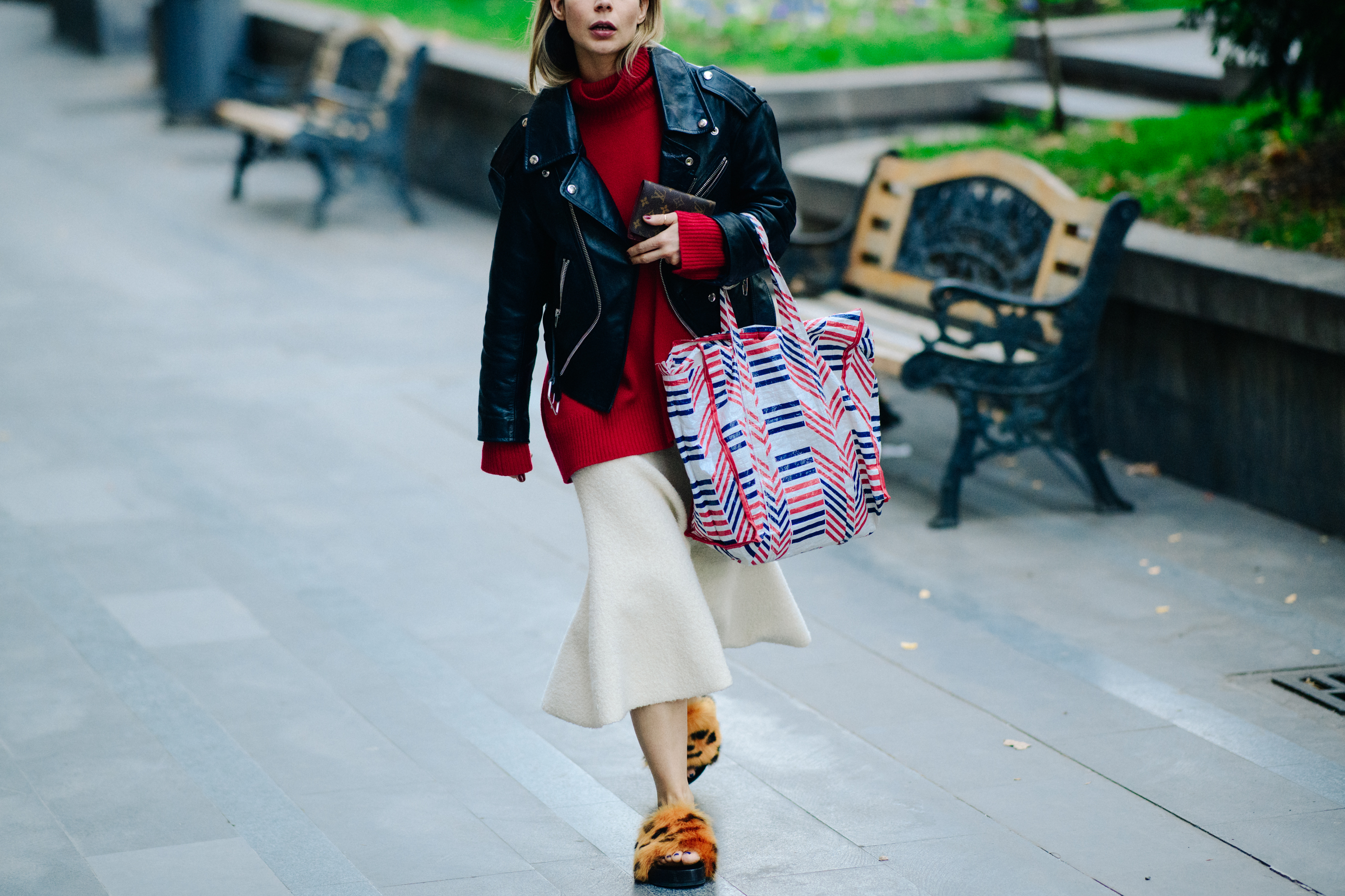 Norwegian blogger wearing wool