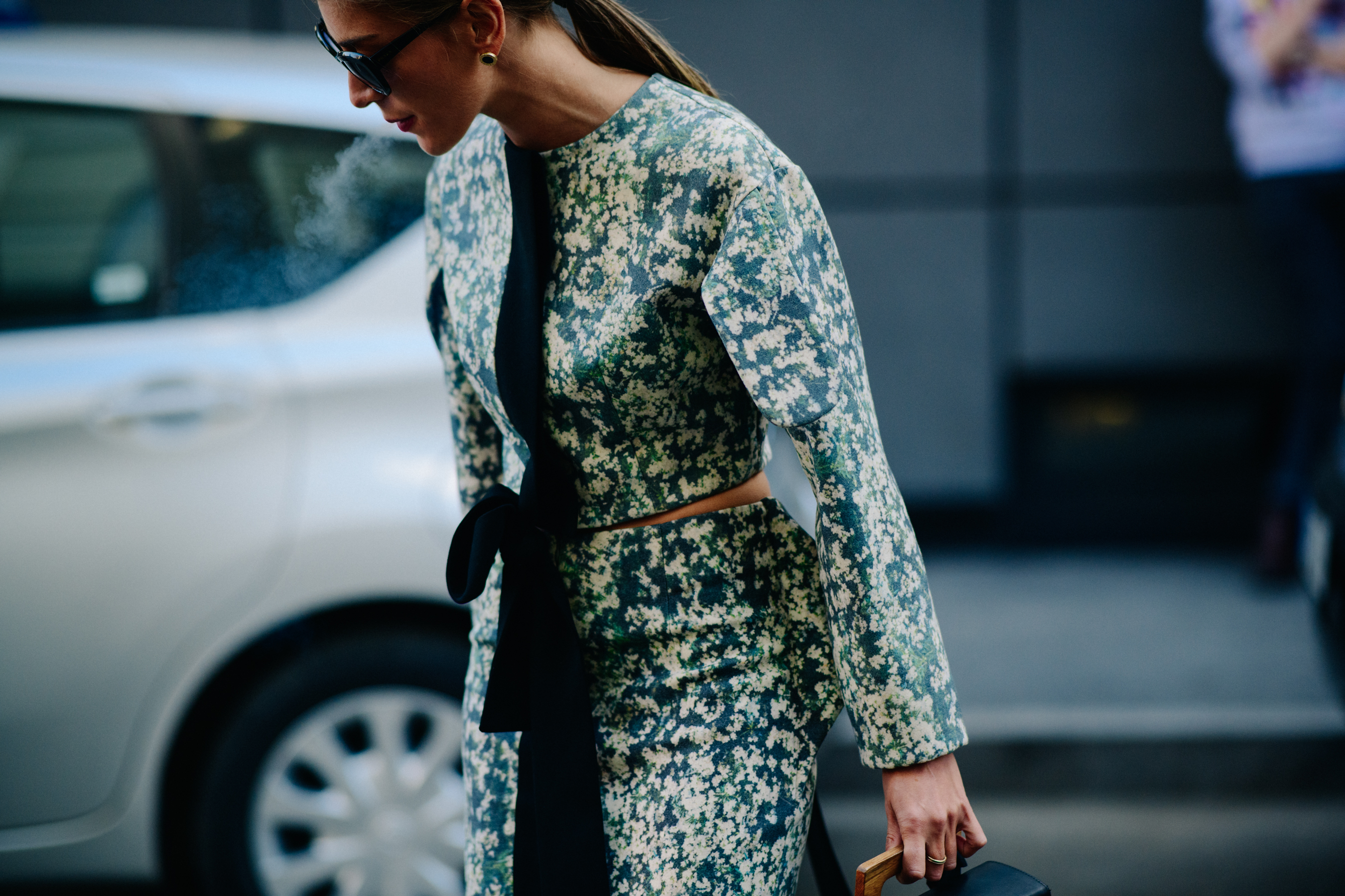 Women wearing floral outfit