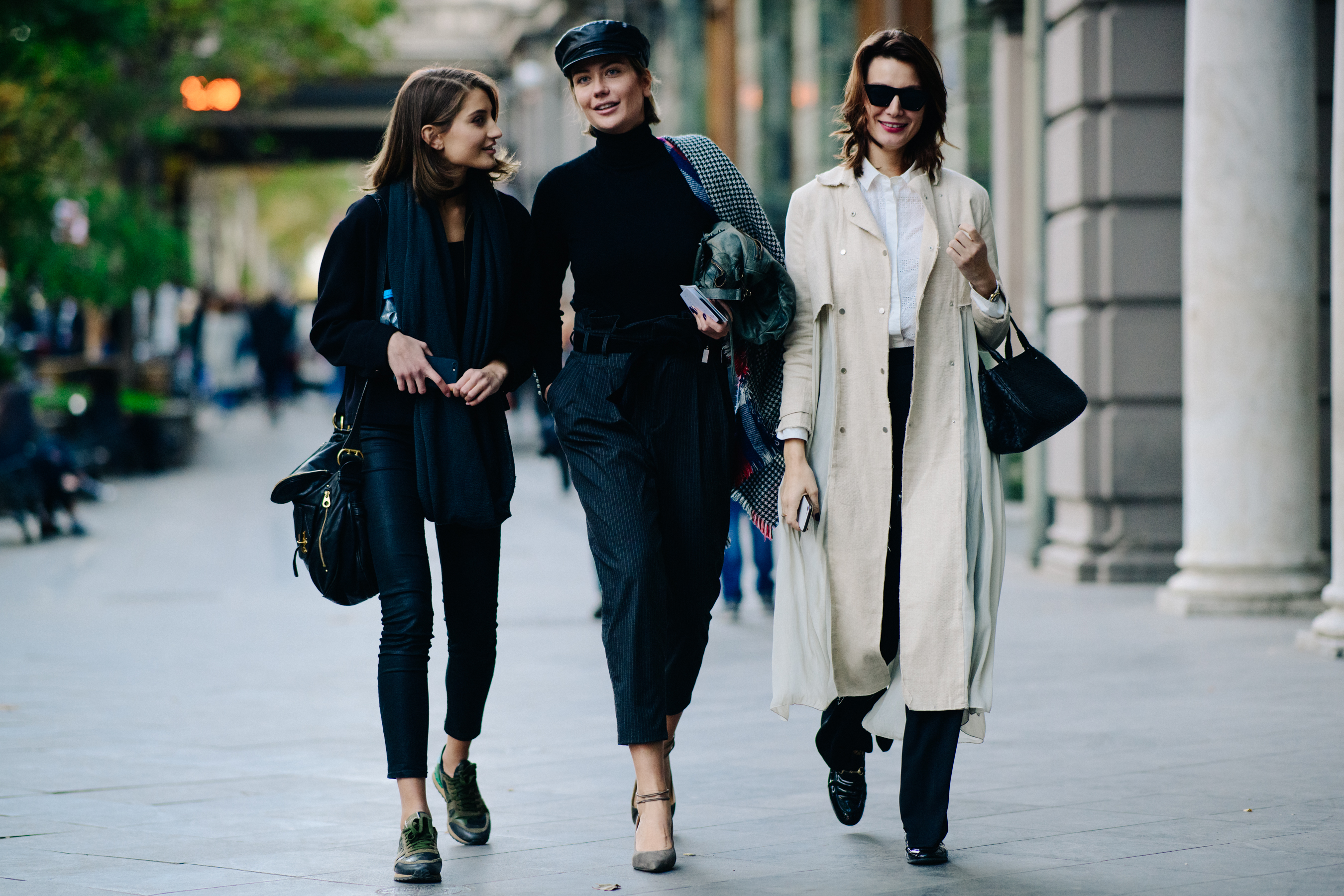 Georgian women wearing dark outfits