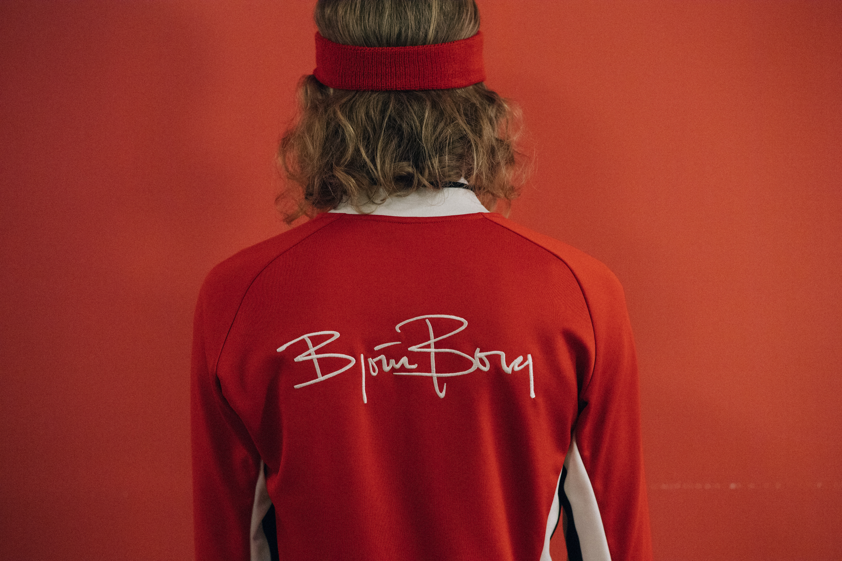 Models wearing sport wear before a show