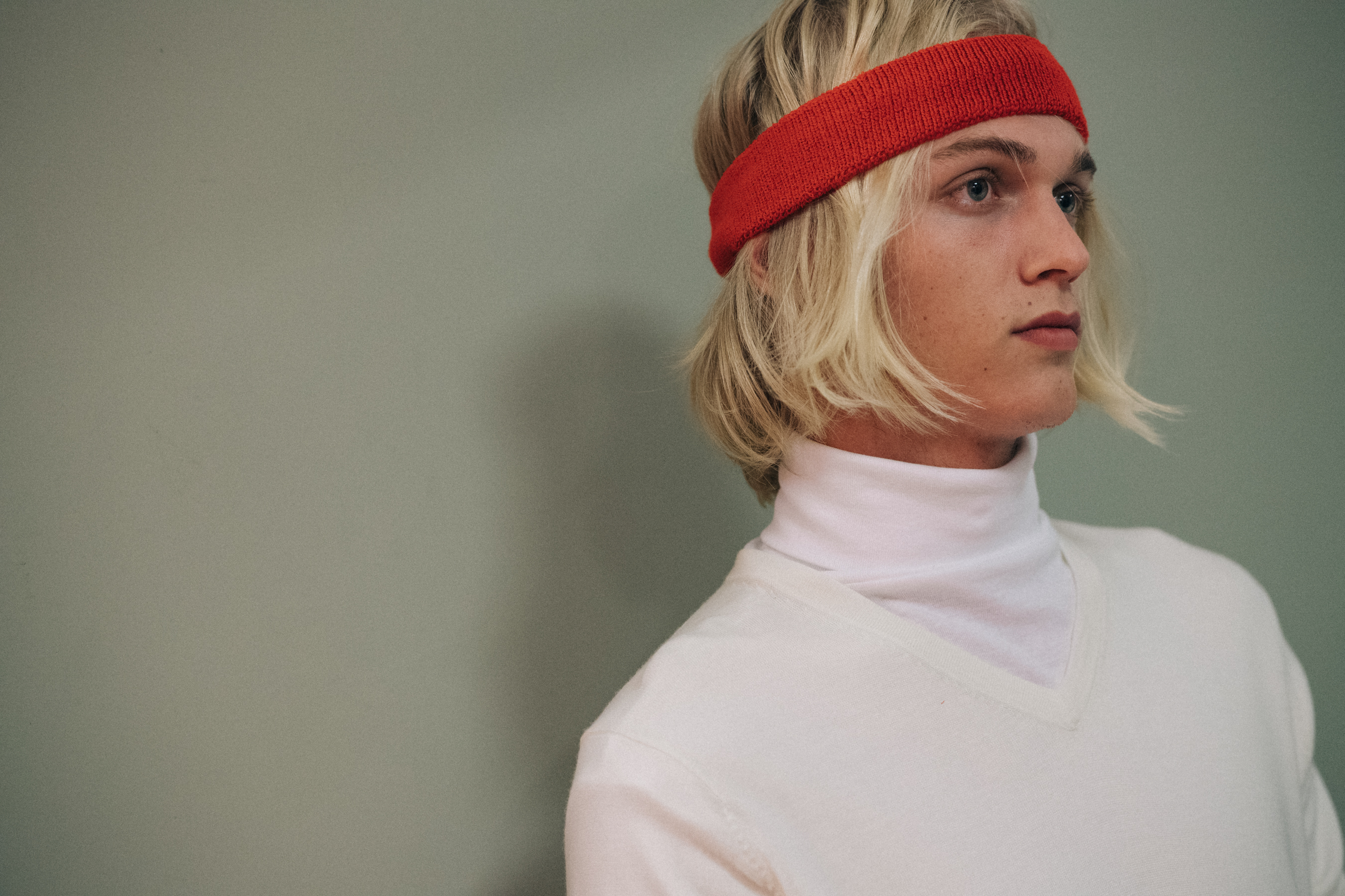 Models wearing sport wear before a show
