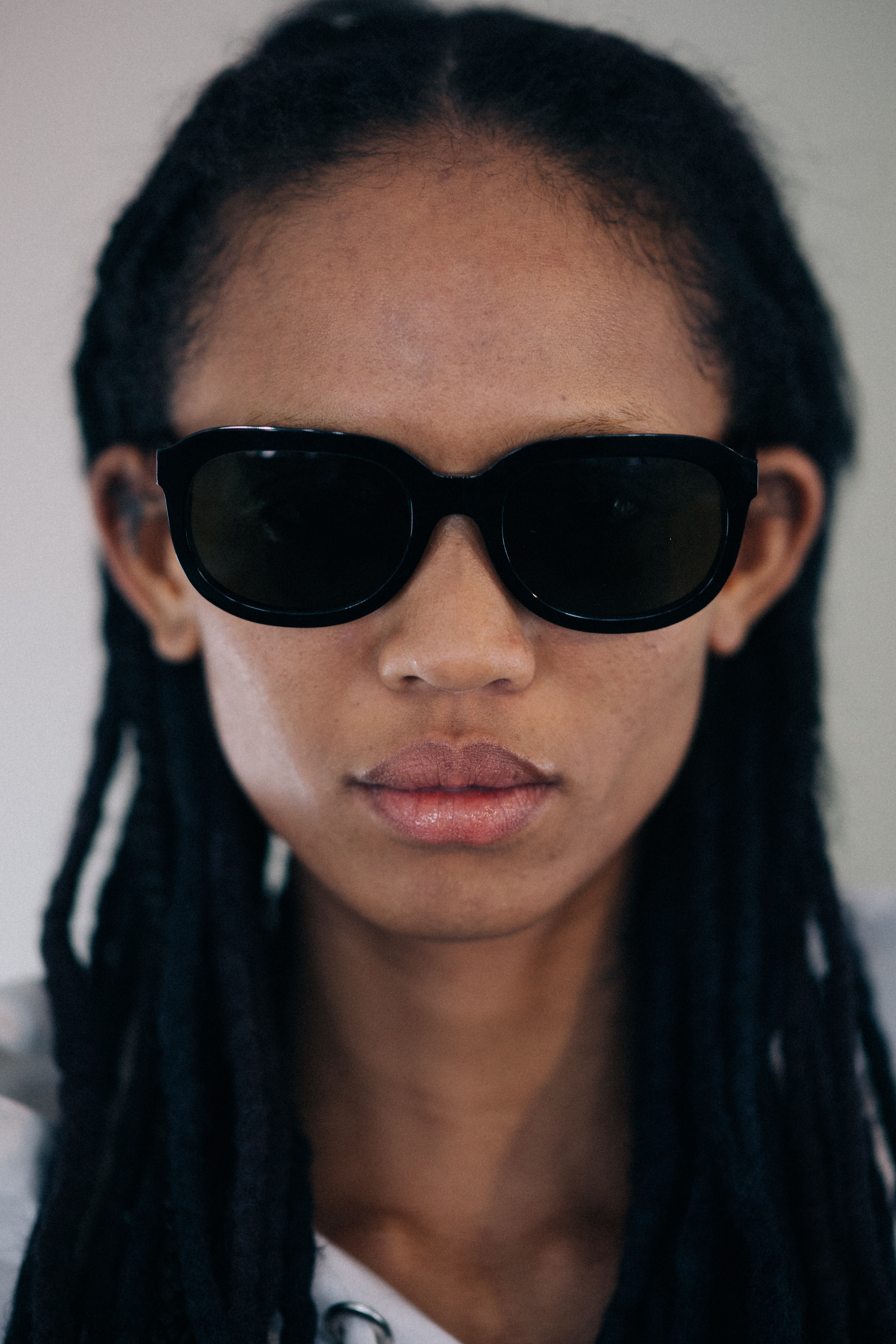 Portrait of a model wearing sunglasses