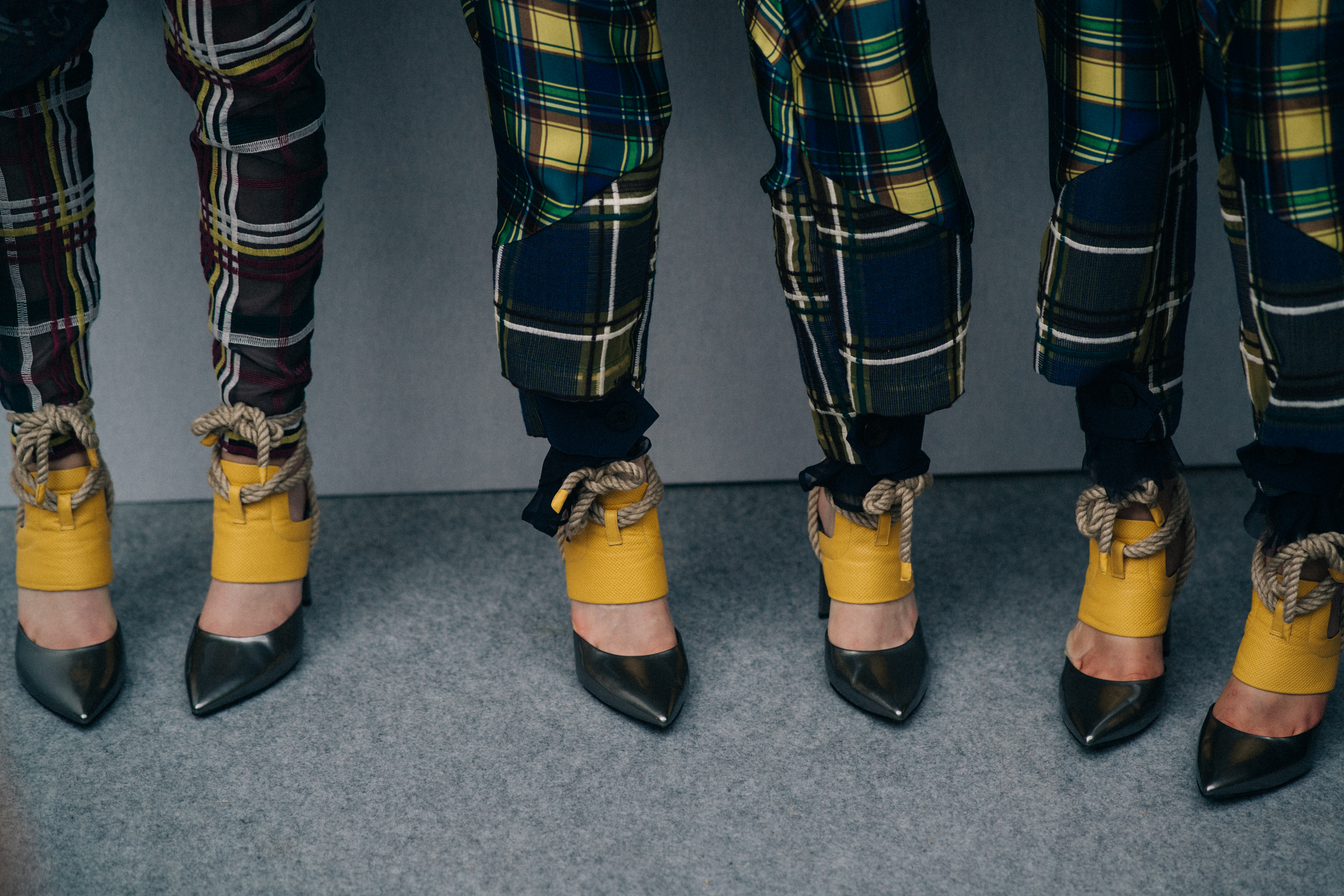 Close up of shoes by Japanese designer