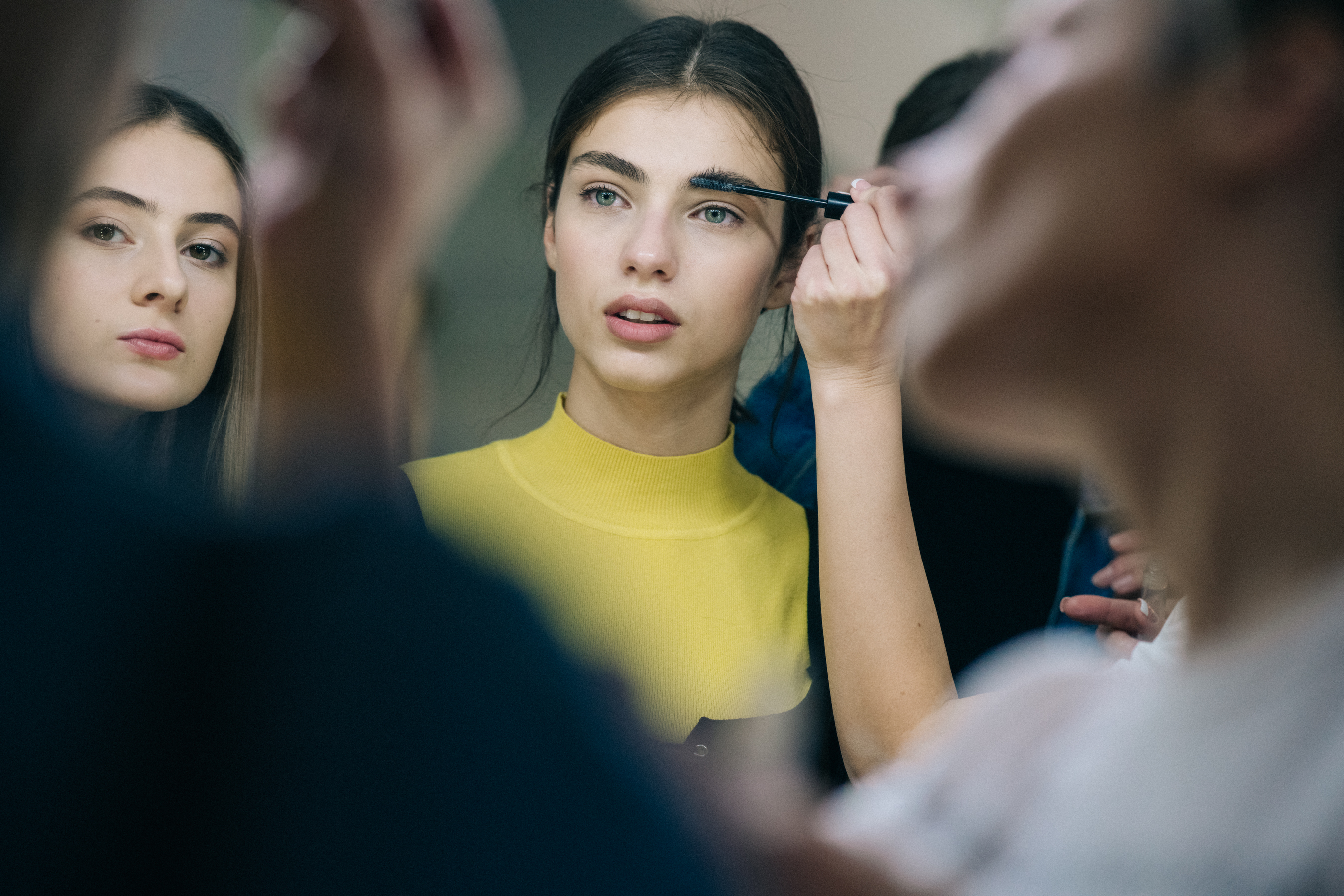Georgian model Tamar "Tako" Gogolidze before the show