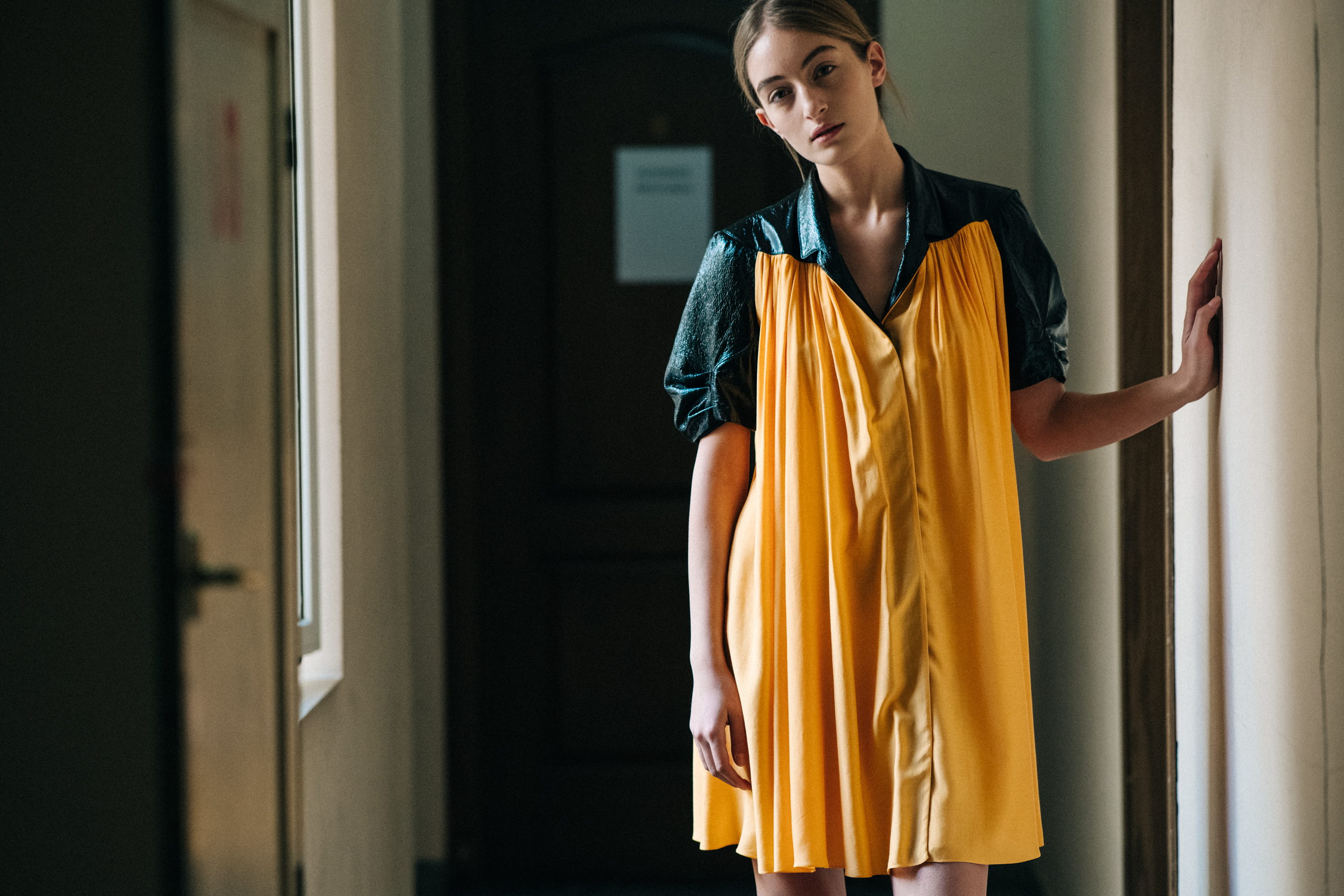 Georgian model Salome Turdziladze before the show