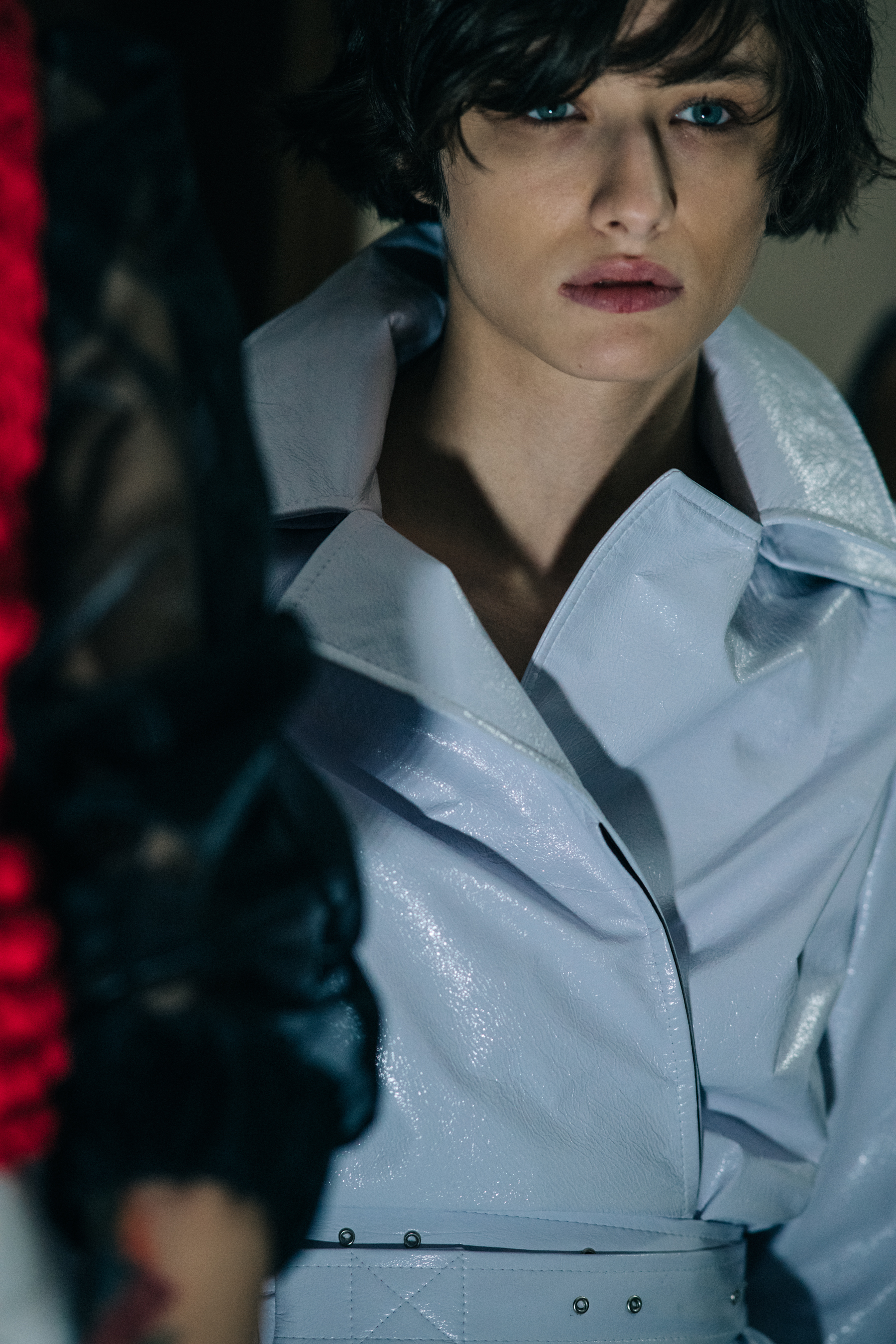 Model Tekla Chijavadze before the show
