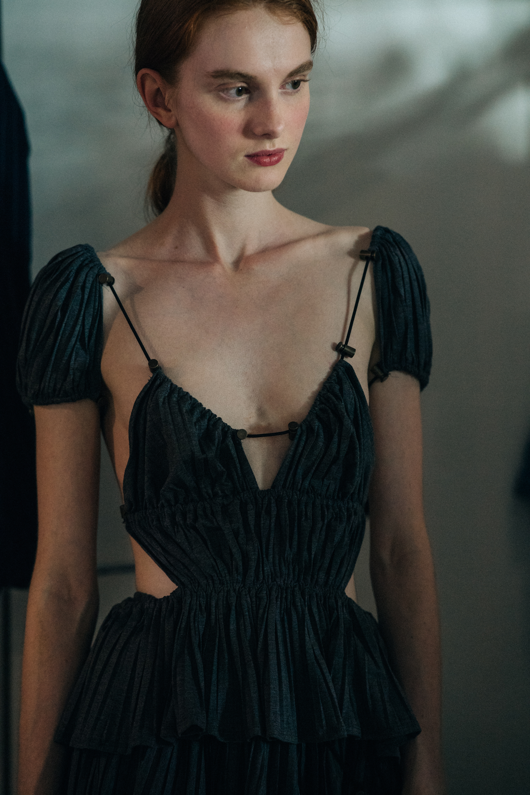 Model before a show