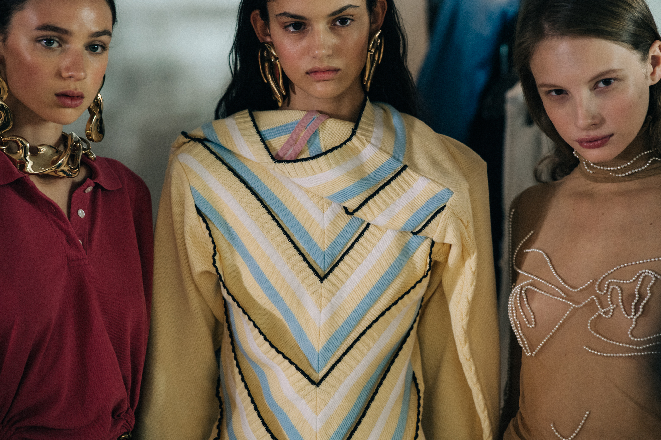 Model before a show