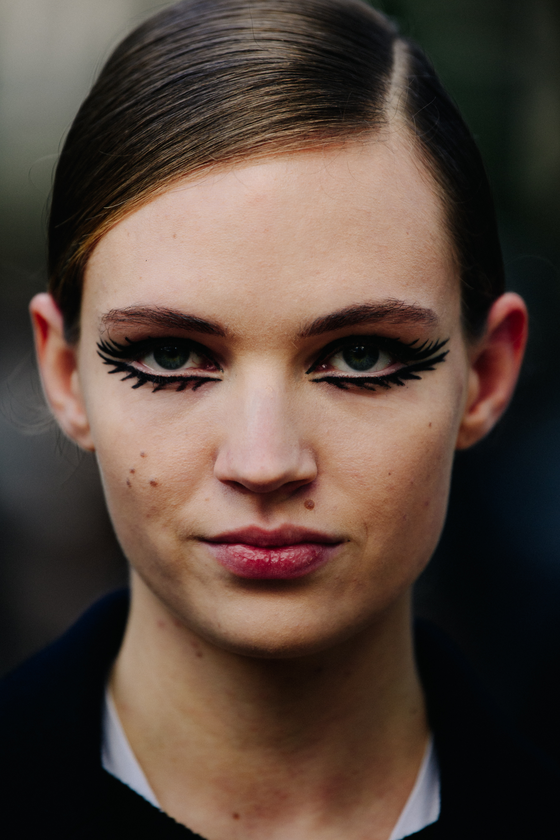 Portrait of German model with show makeup