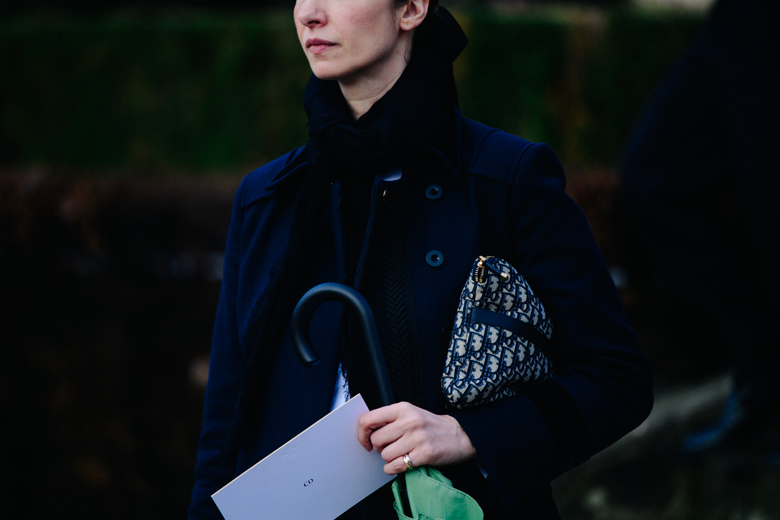 Woman carrying Christian Dior bag