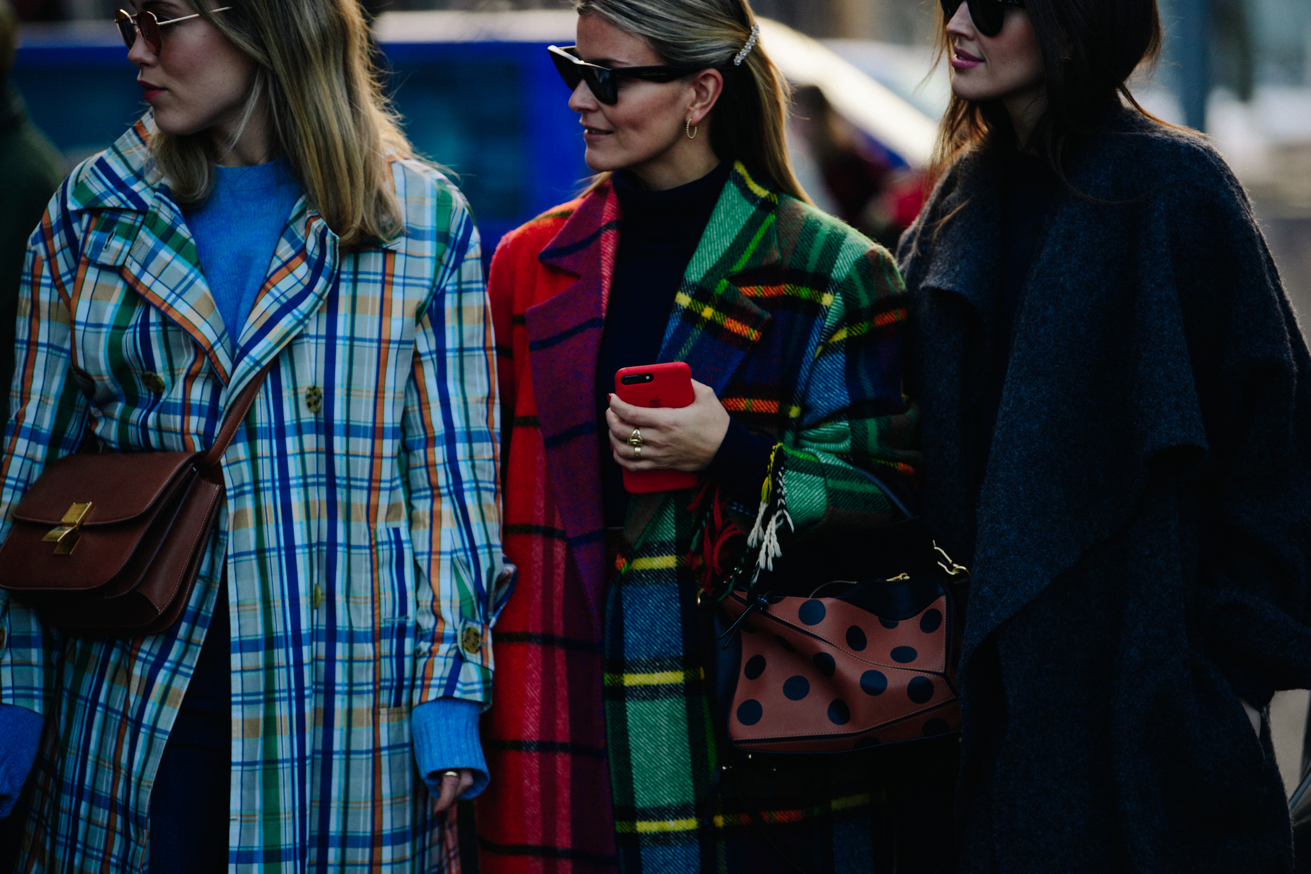 Three Norwegian bloggers wearing winter coats