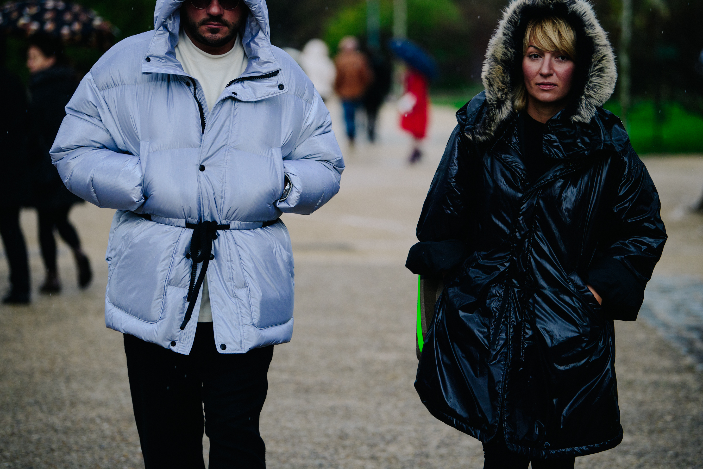 Aysa Mhitaryan and friend wearing coats