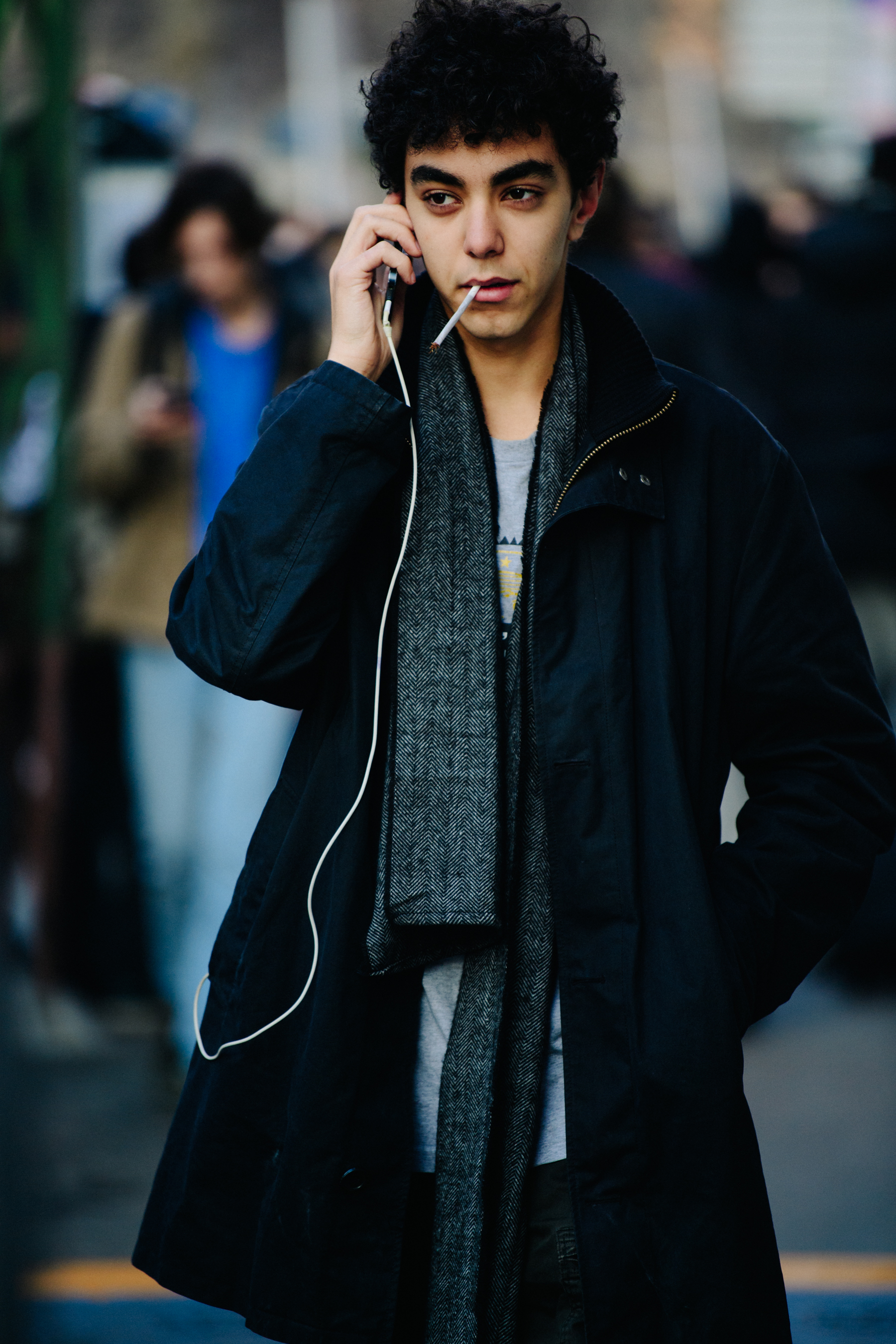 Model after the Marni show