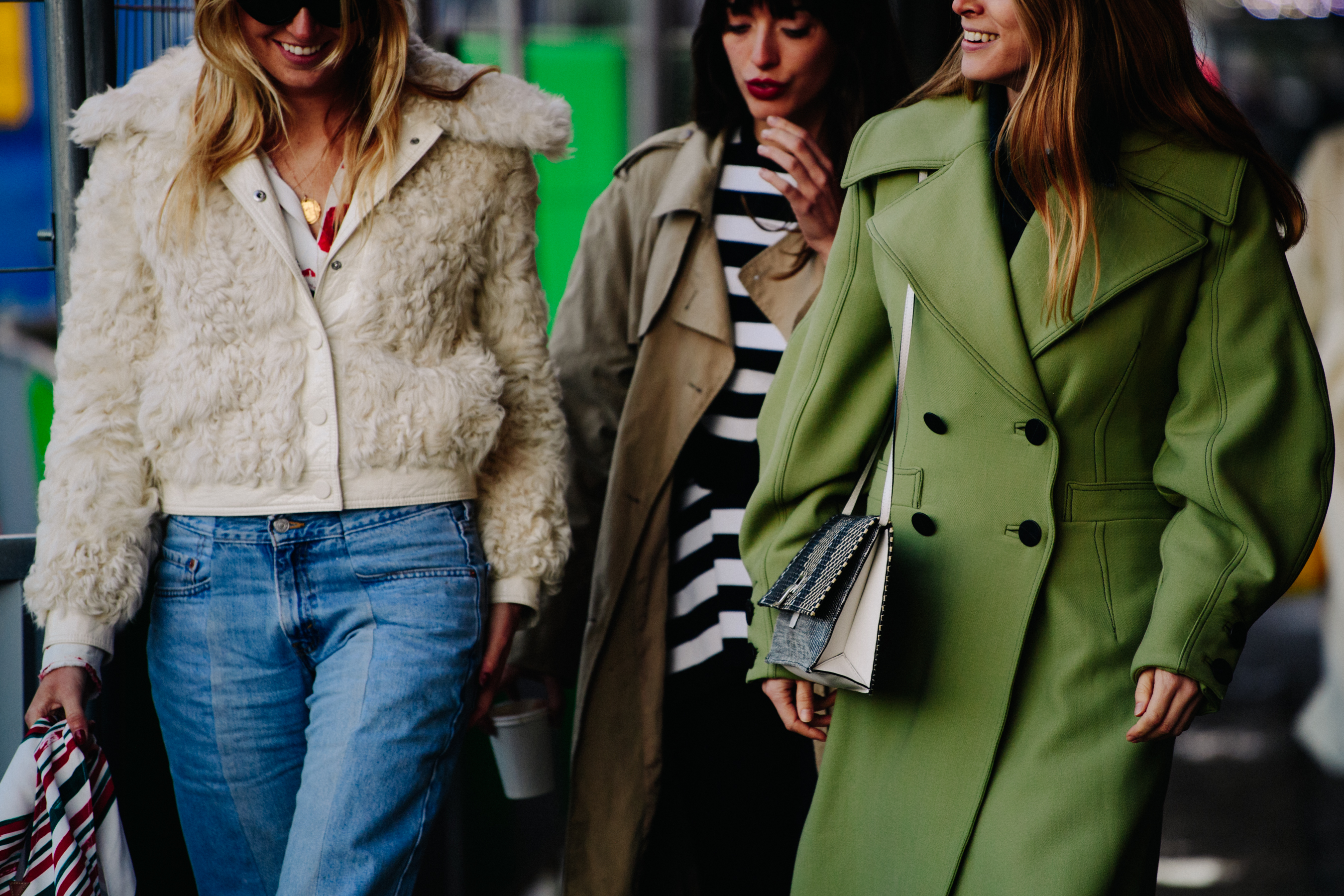 Camille Charriere, Louise Follain and Monica Ainley