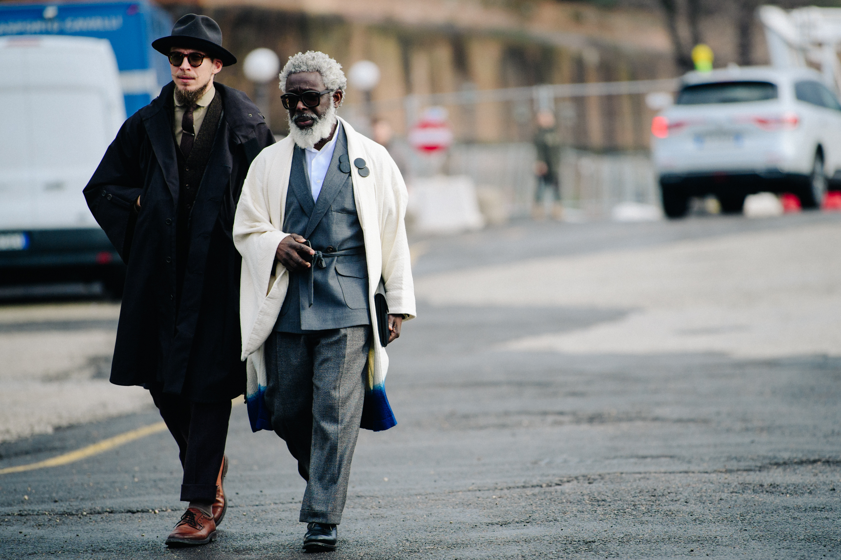 Two Norwegian men wearing smart clothing