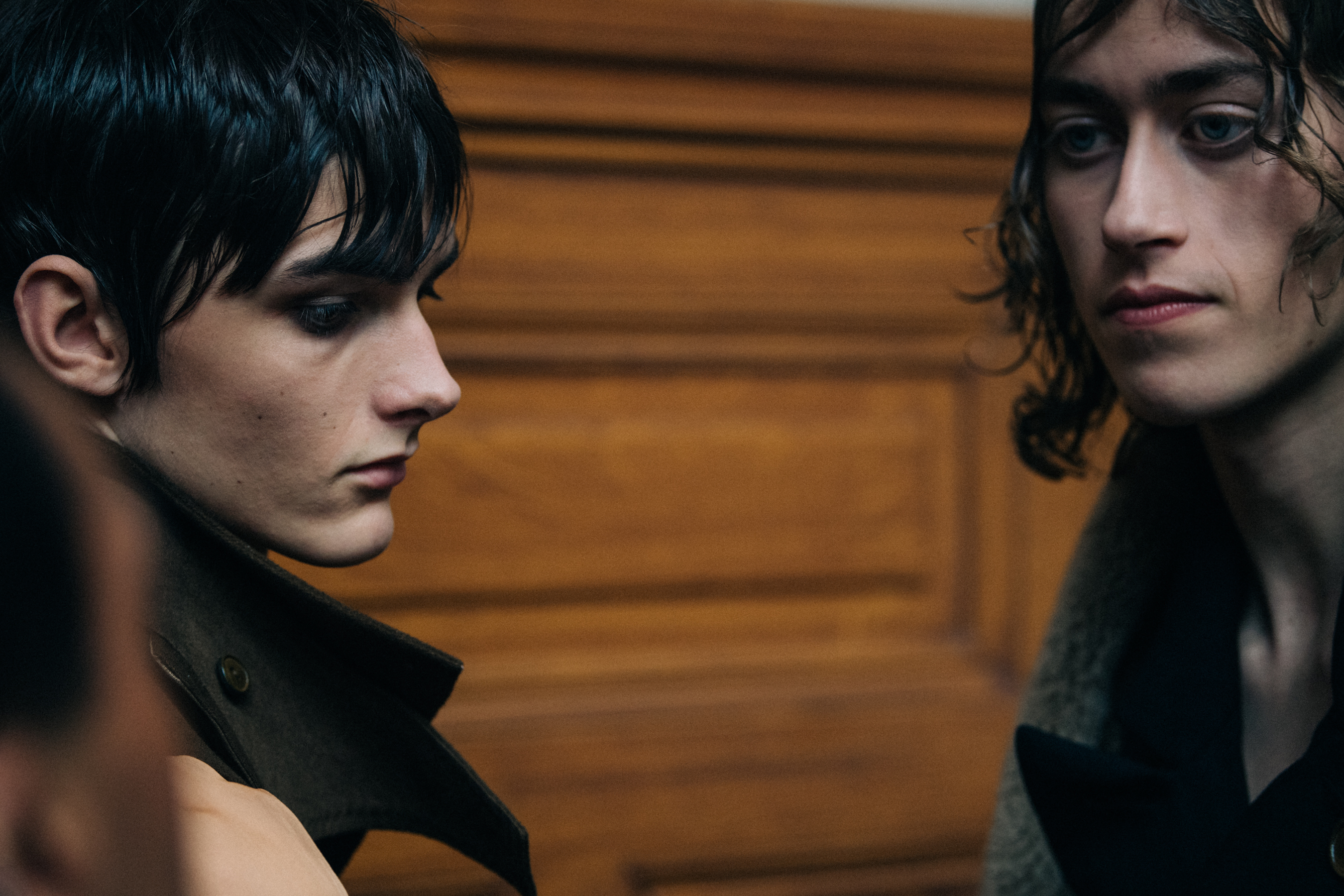 Elmer Blåvarg backstage at Ann Demeulemeester